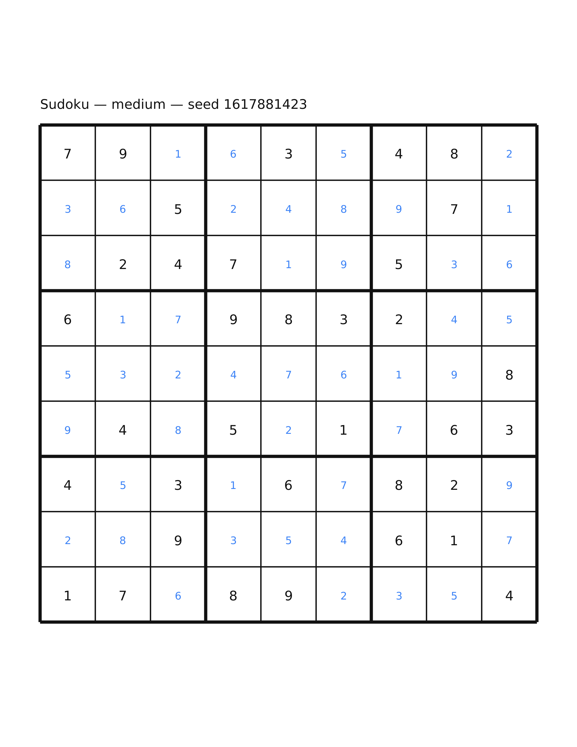 Sudoku — medium #45 — solution