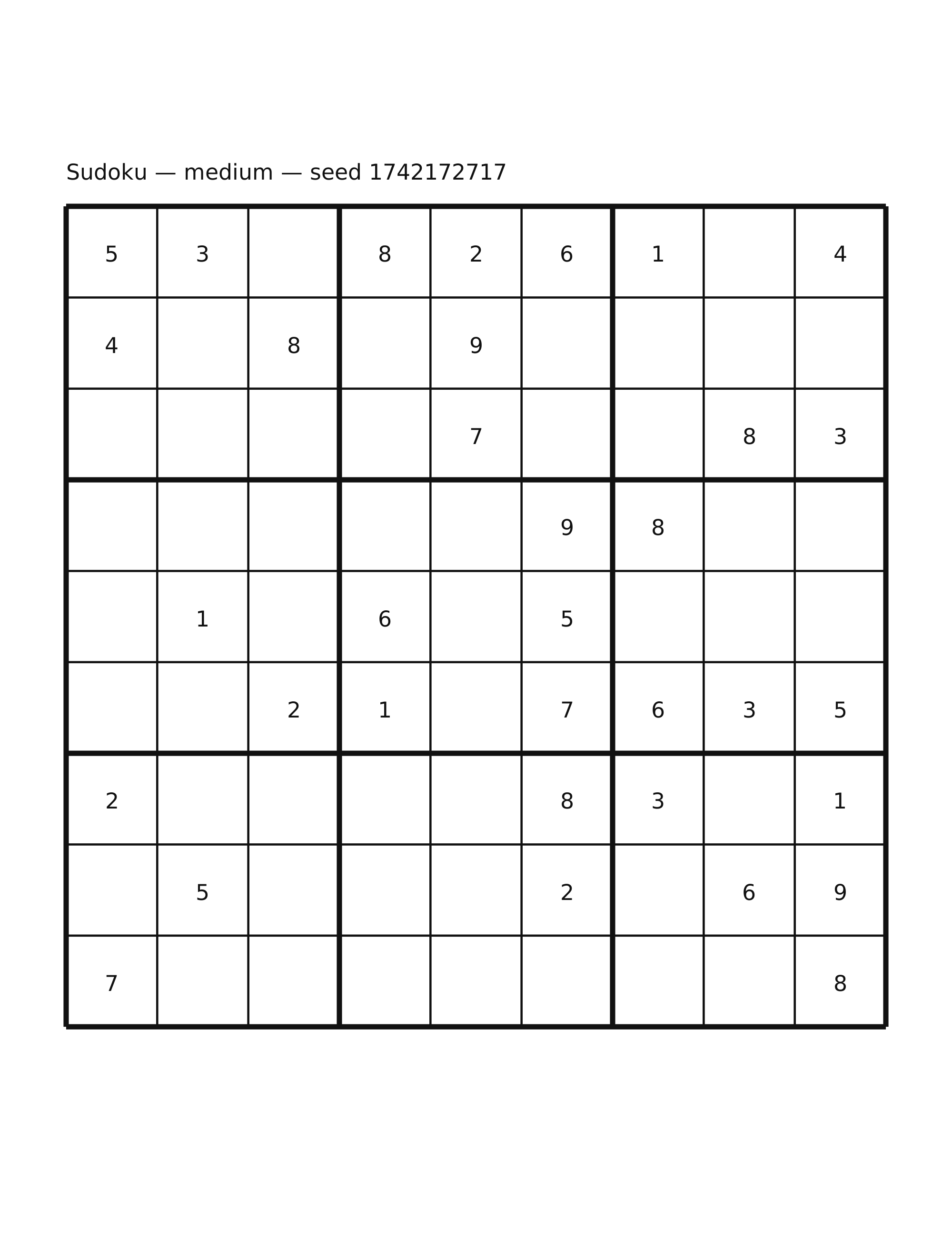 Sudoku — medium #54