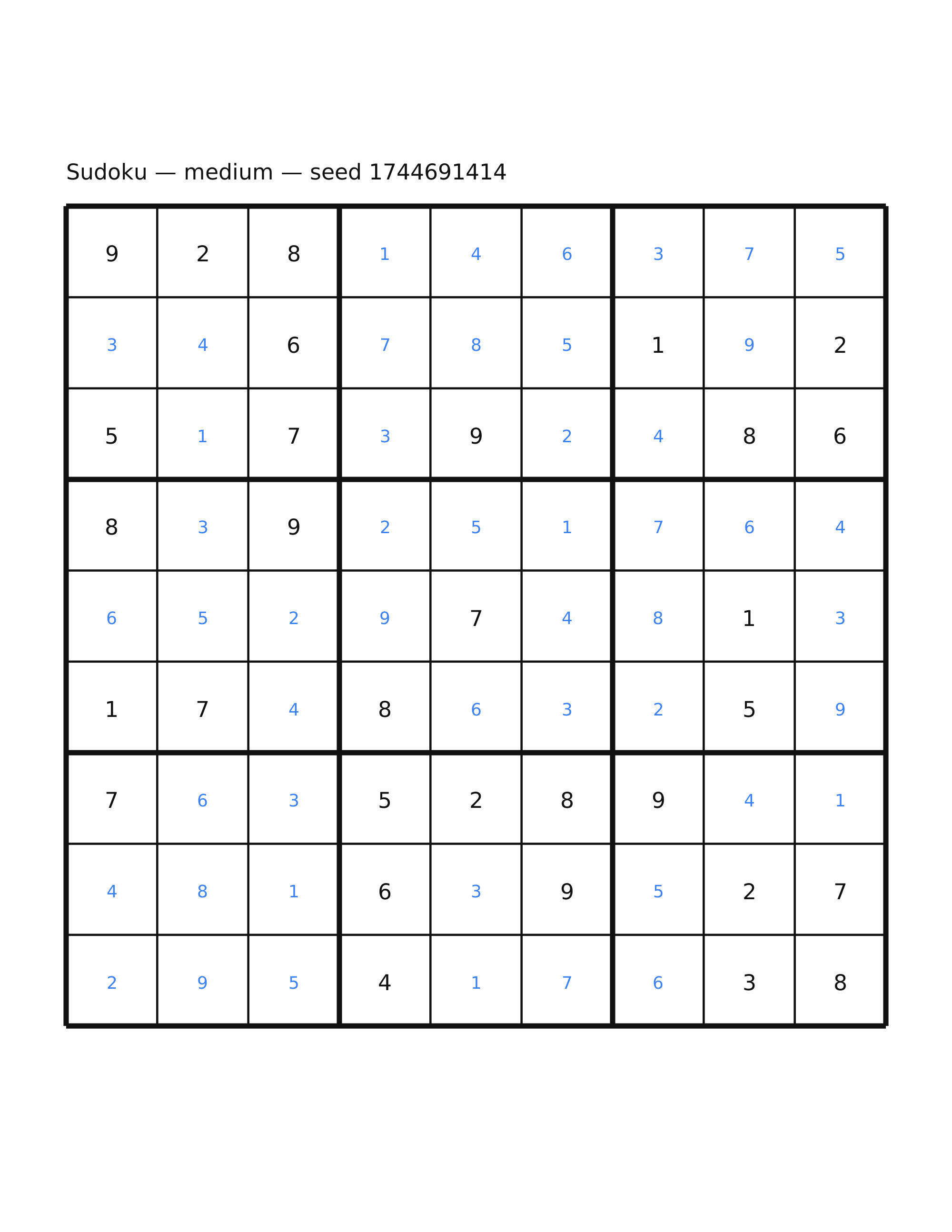 Sudoku — medium #55 — solution