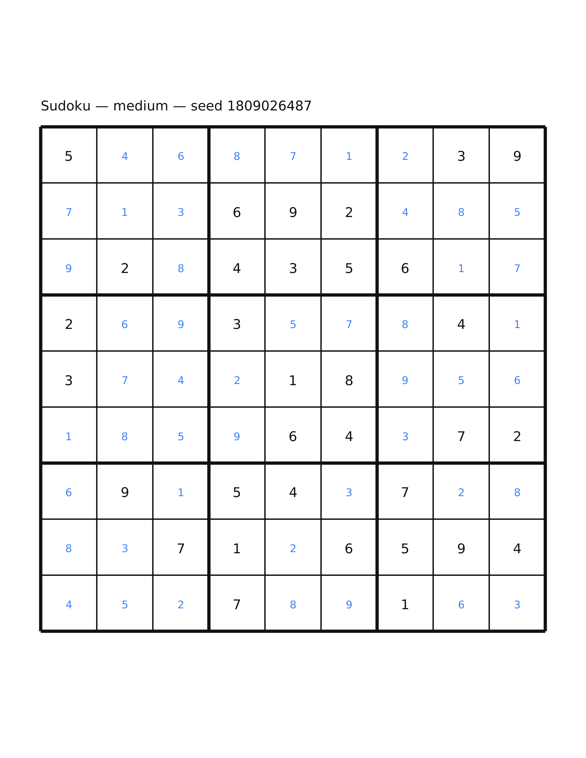 Sudoku — medium #23 — solution