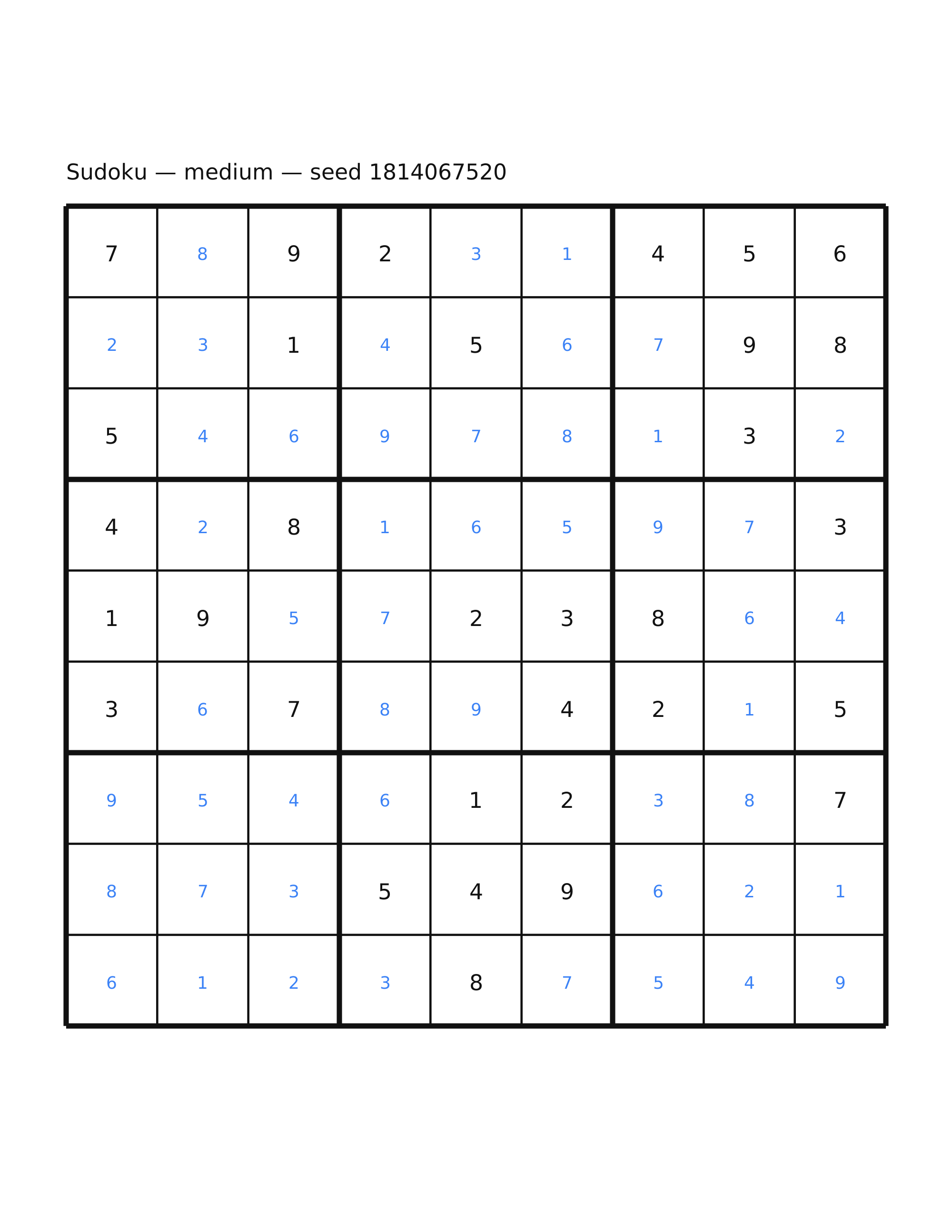 Sudoku — medium #24 — solution