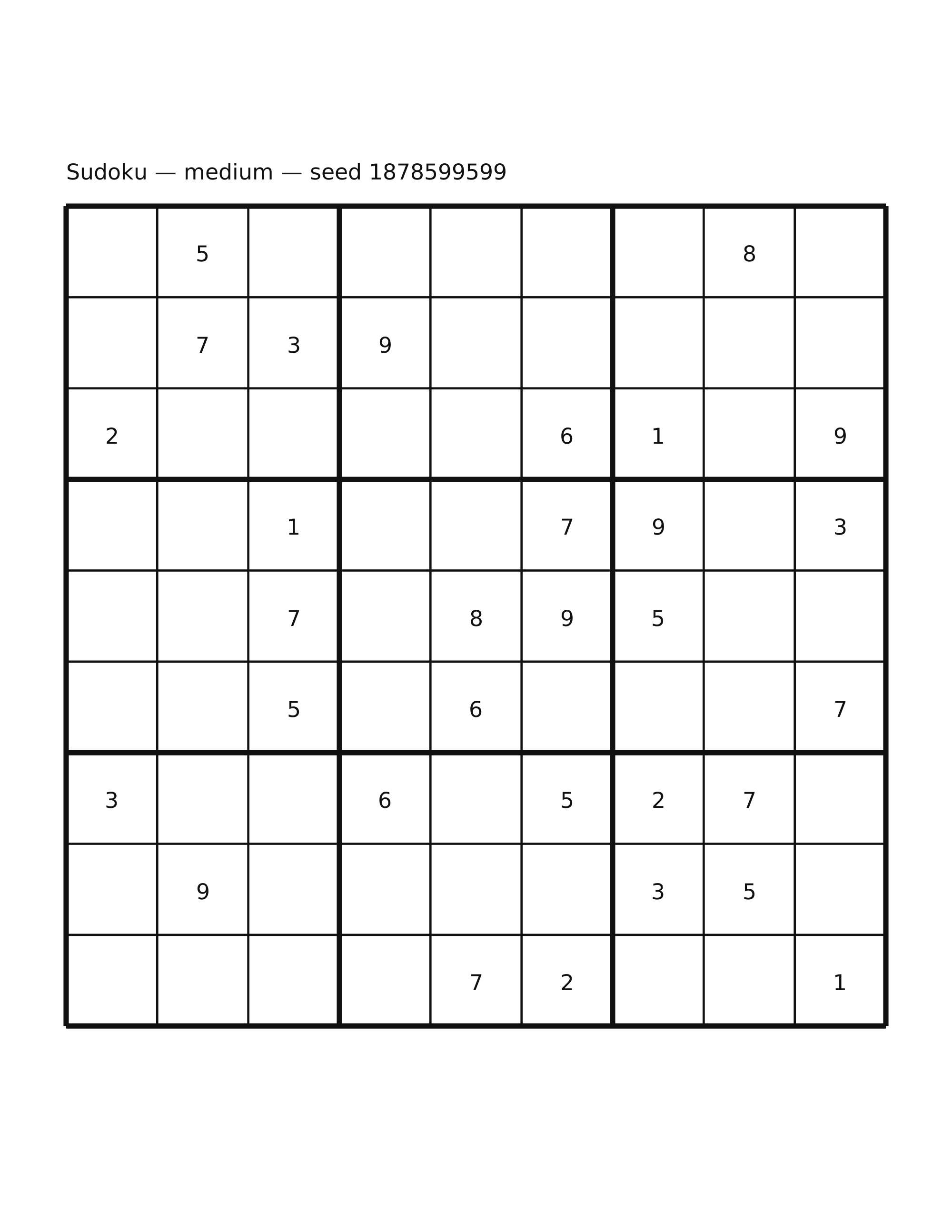 Sudoku — medium #7