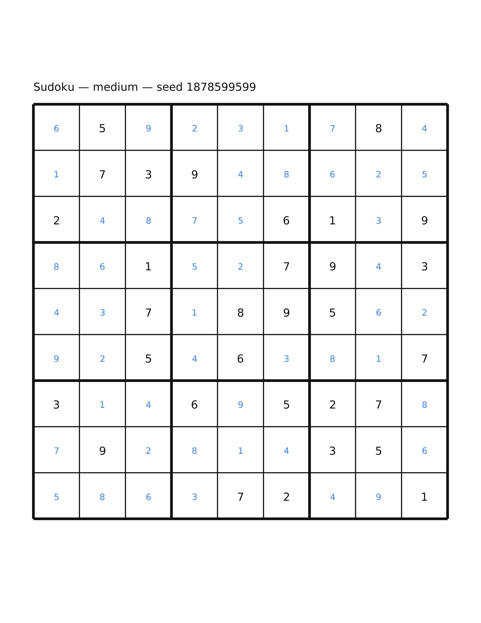 Sudoku — medium #7 — solution