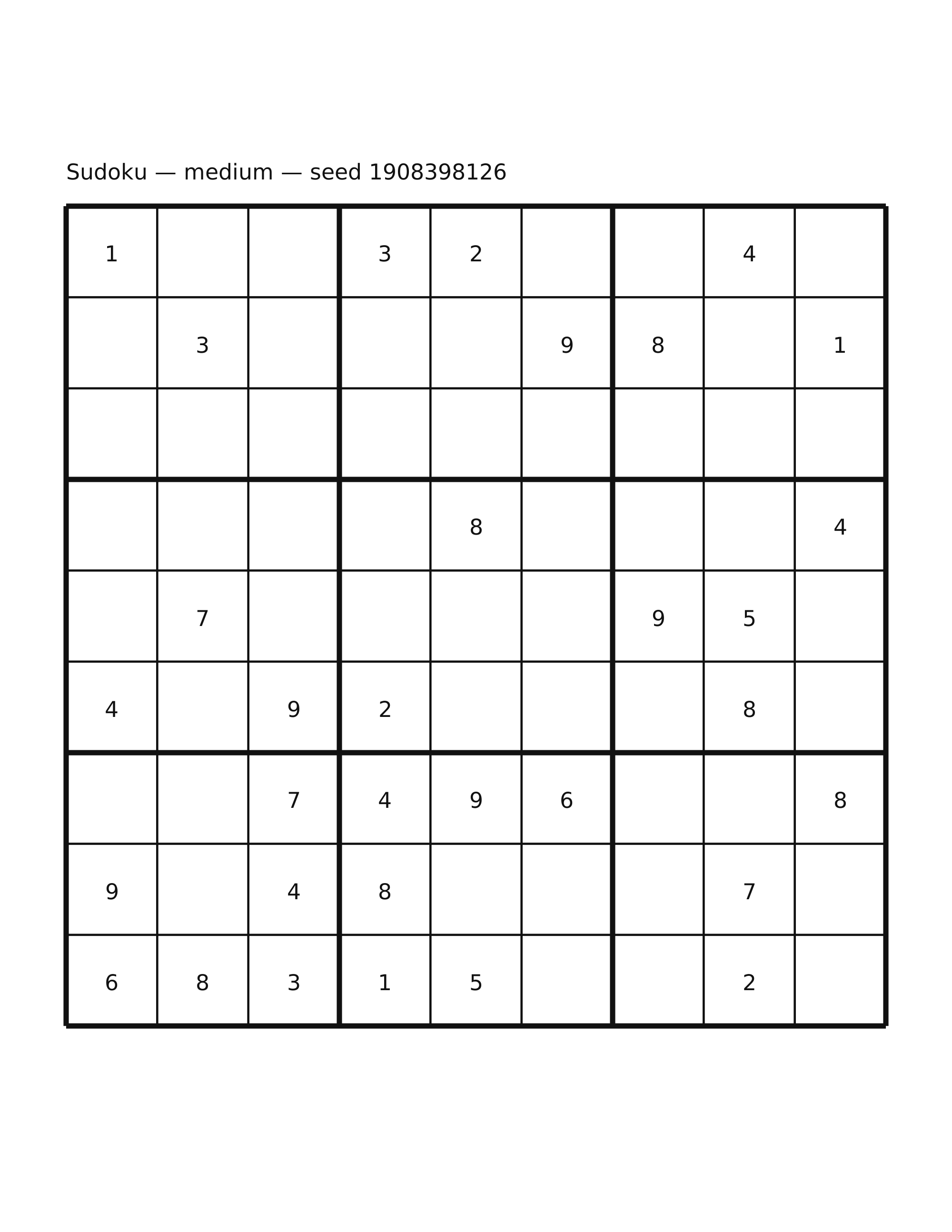 Sudoku — medium #15