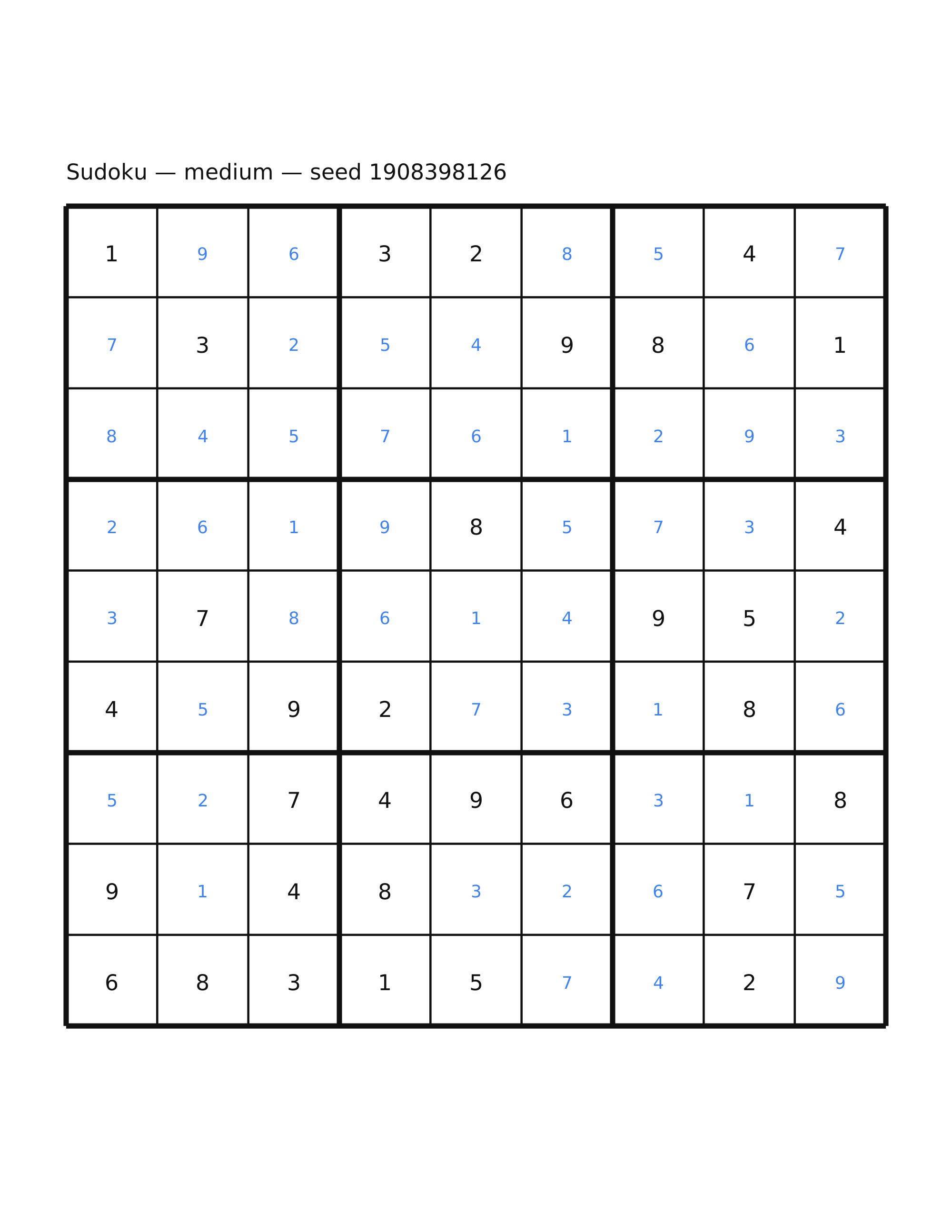 Sudoku — medium #15 — solution