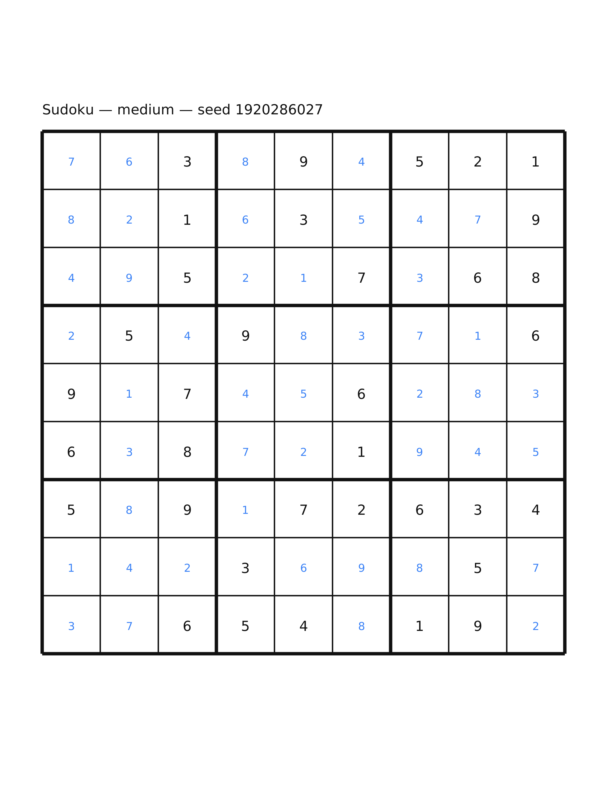 Sudoku — medium #55 — solution