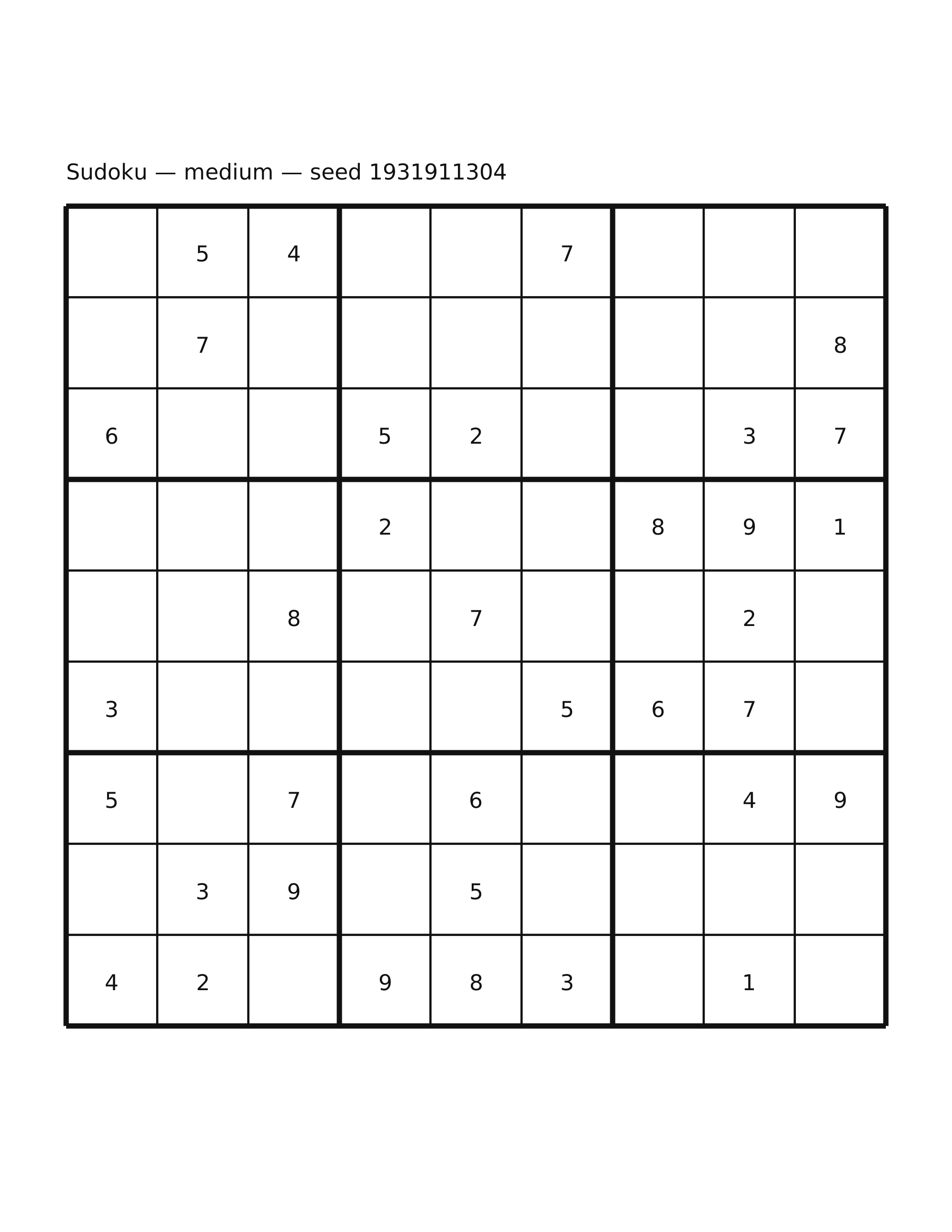 Sudoku — medium #39