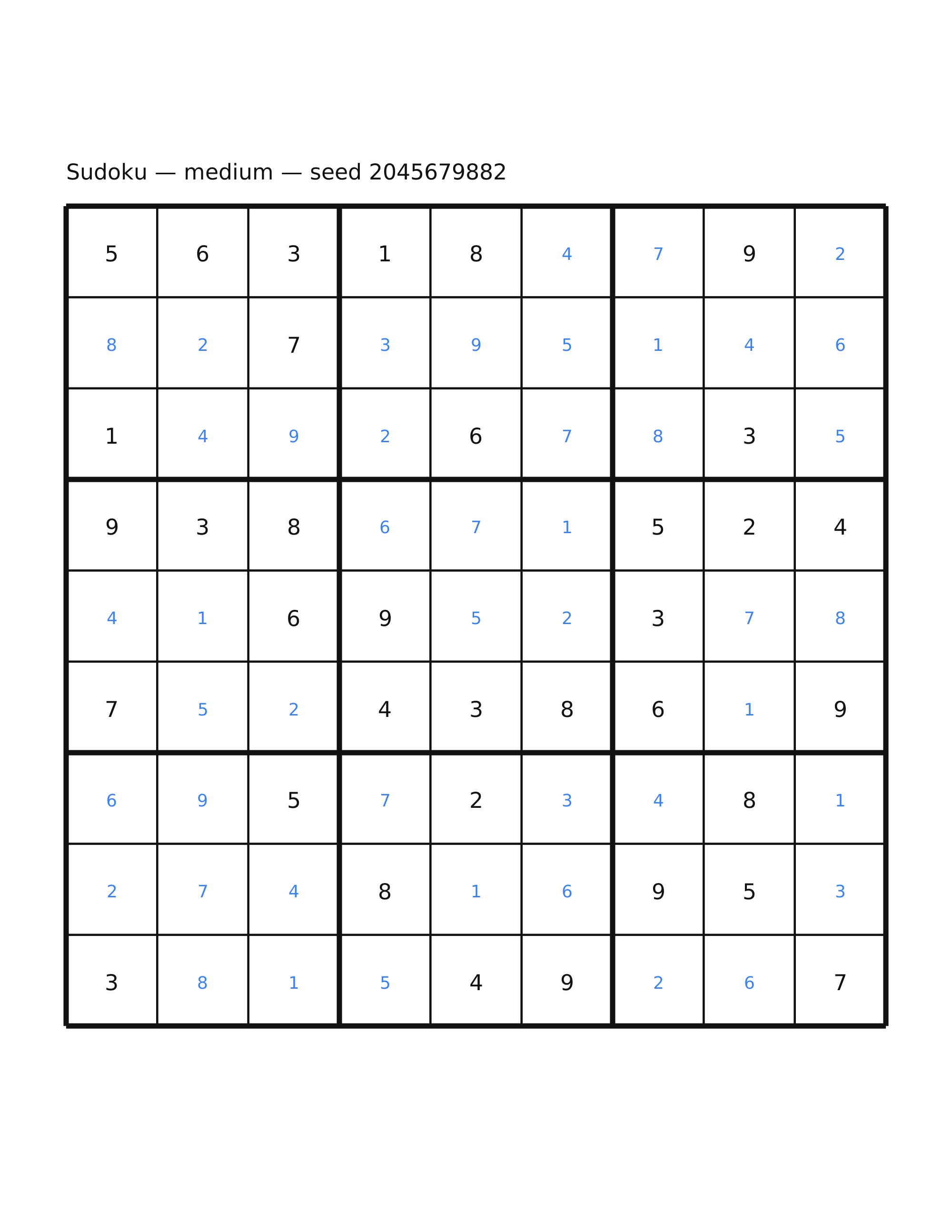 Sudoku — medium #48 — solution