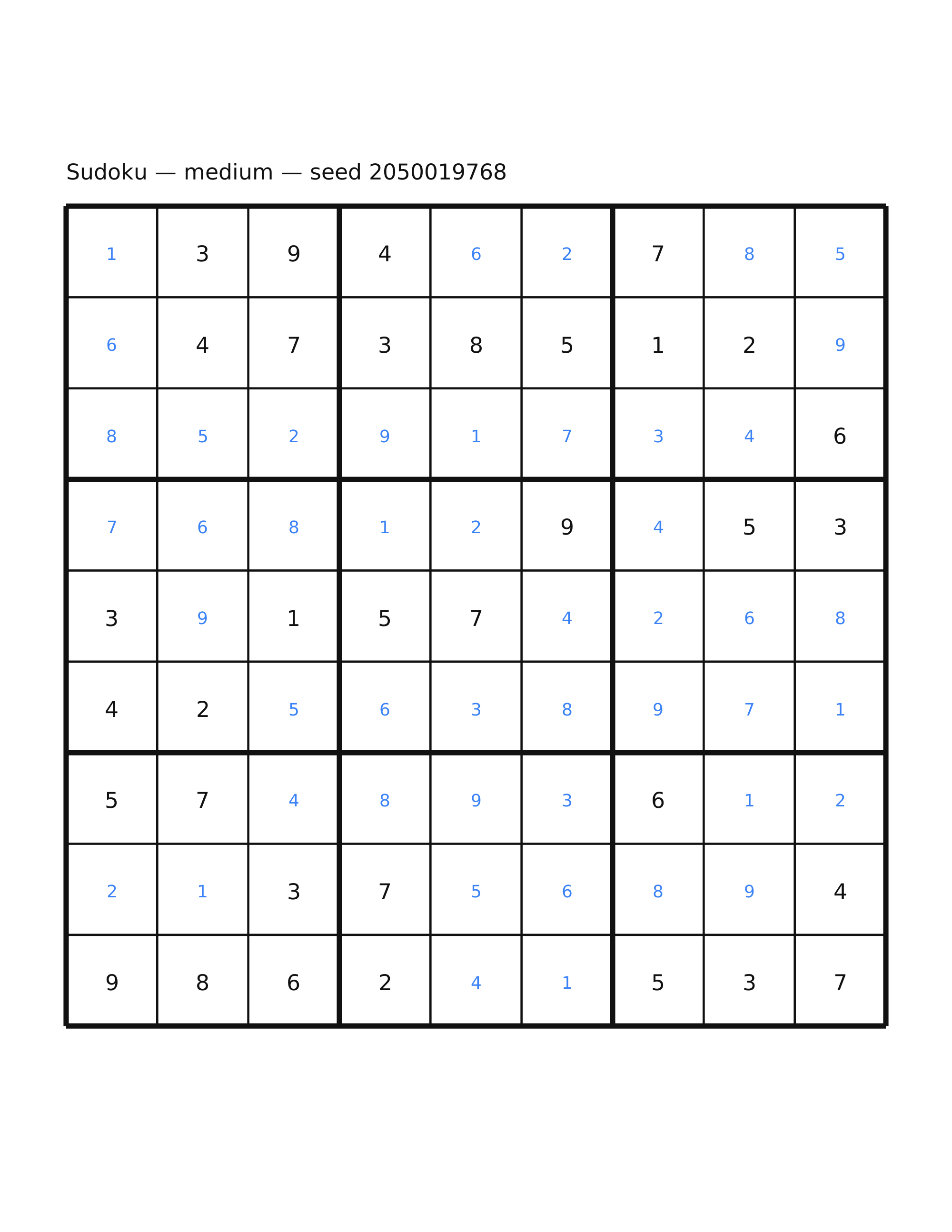 Sudoku — medium #29 — solution