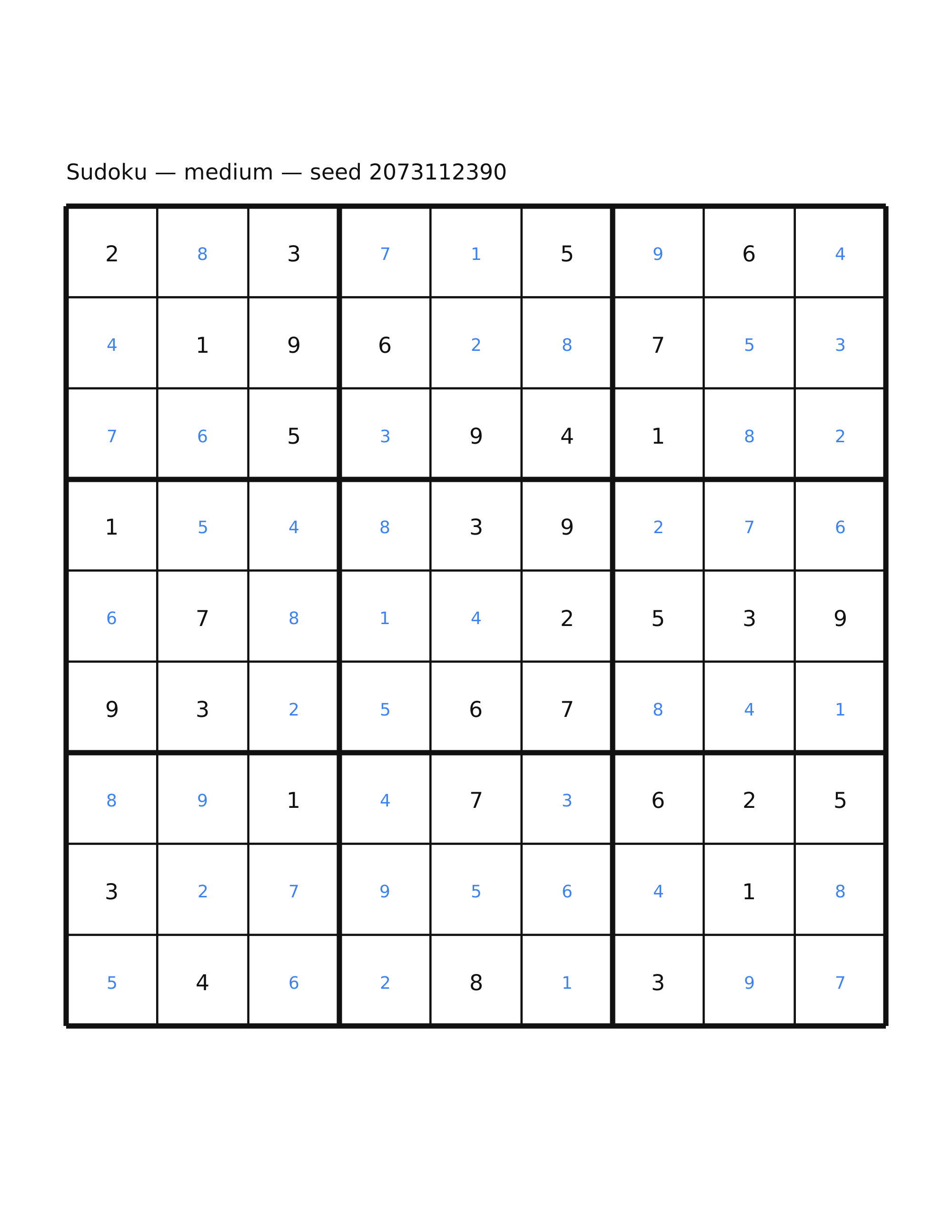 Sudoku — medium #56 — solution
