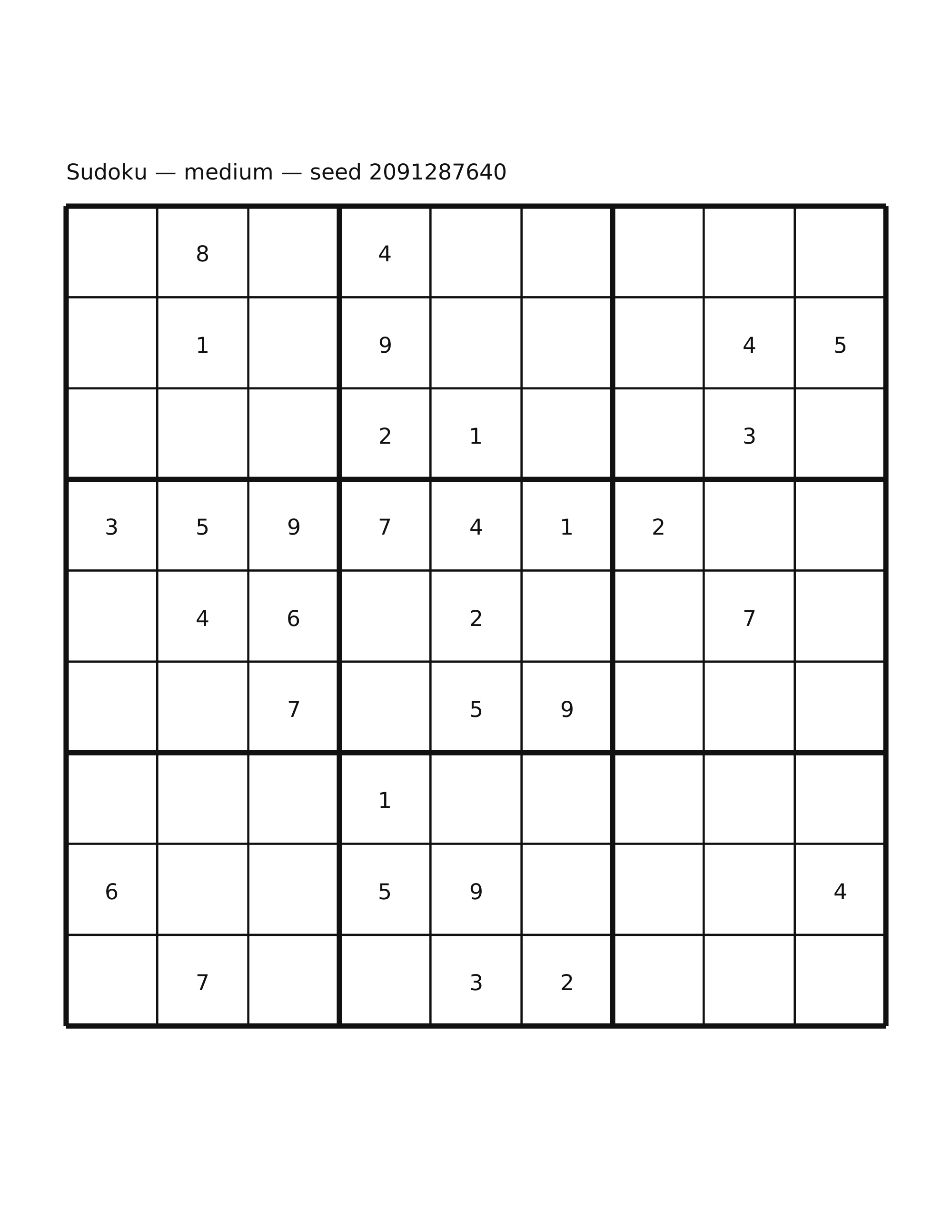 Sudoku — medium #54