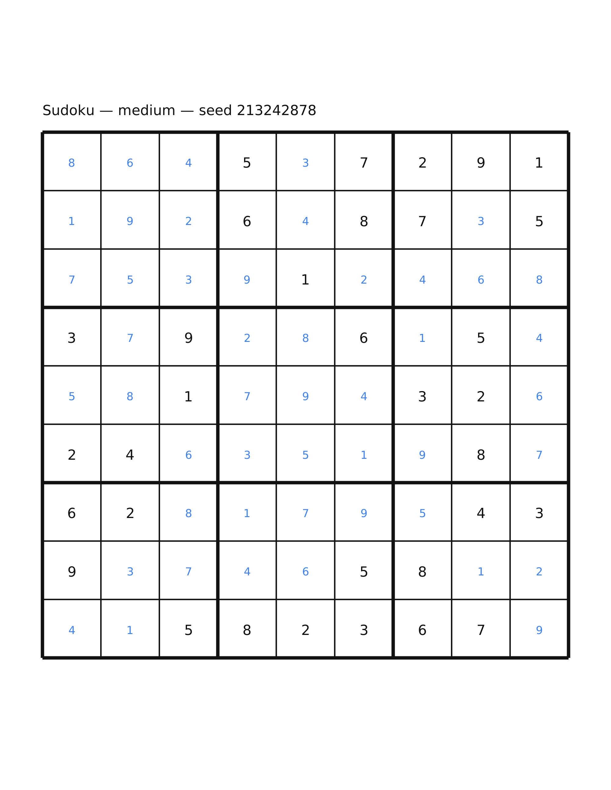 Sudoku — medium #8 — solution