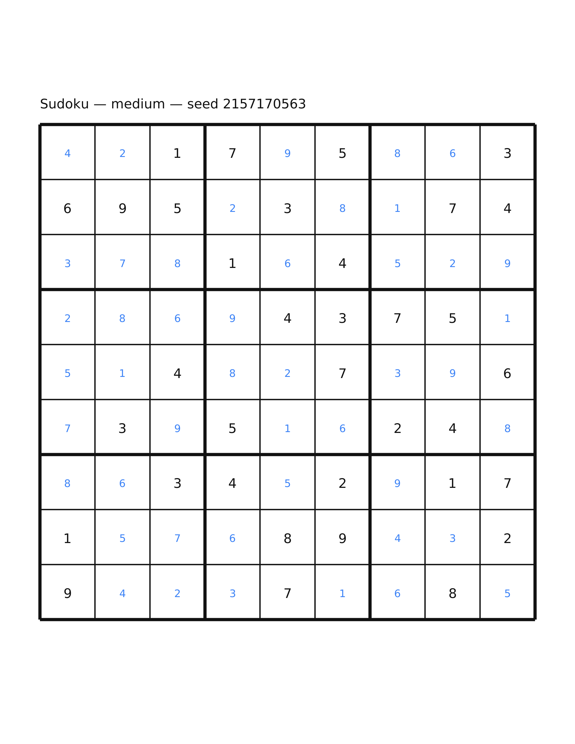 Sudoku — medium #45 — solution