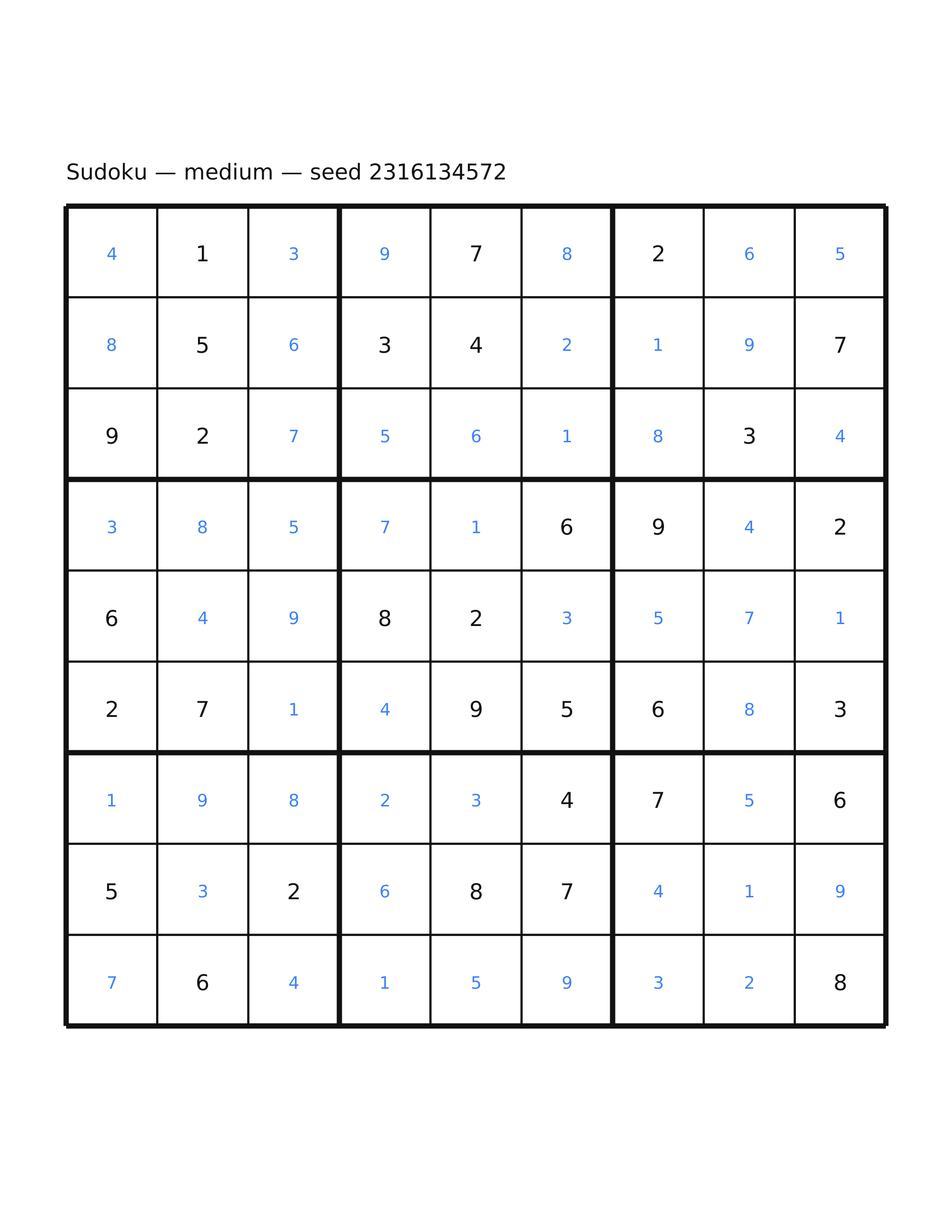 Sudoku — medium #45 — solution