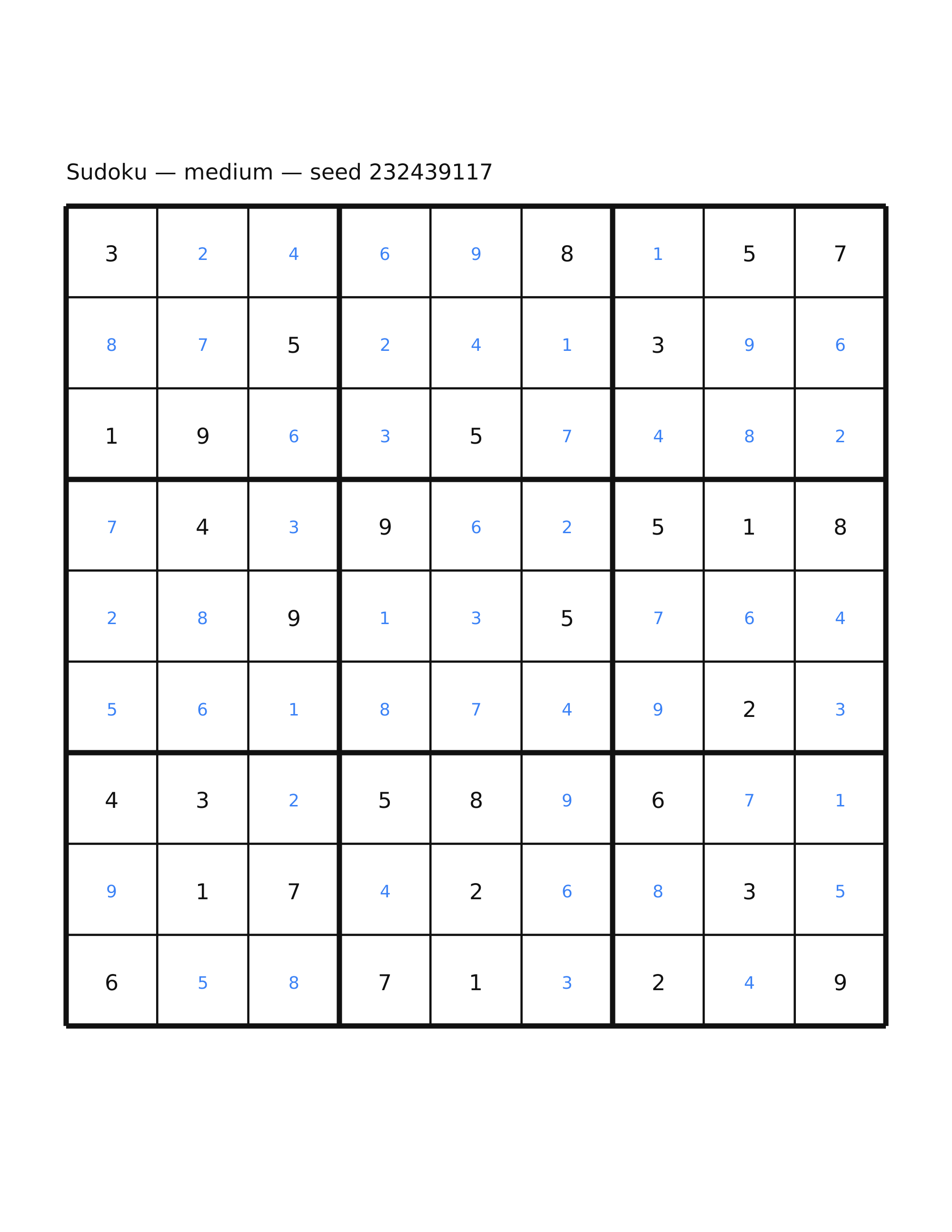 Sudoku — medium #21 — solution