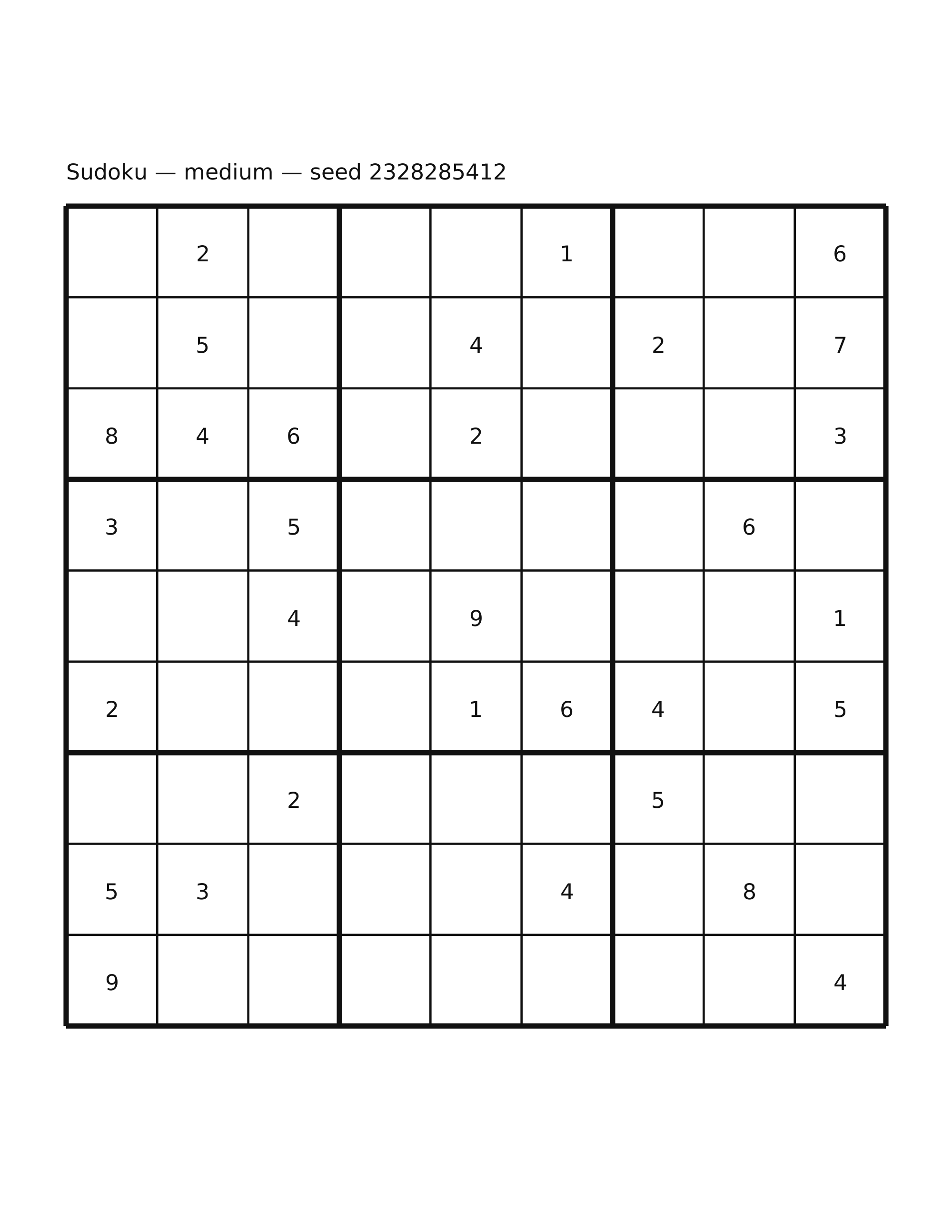 Sudoku — medium #12