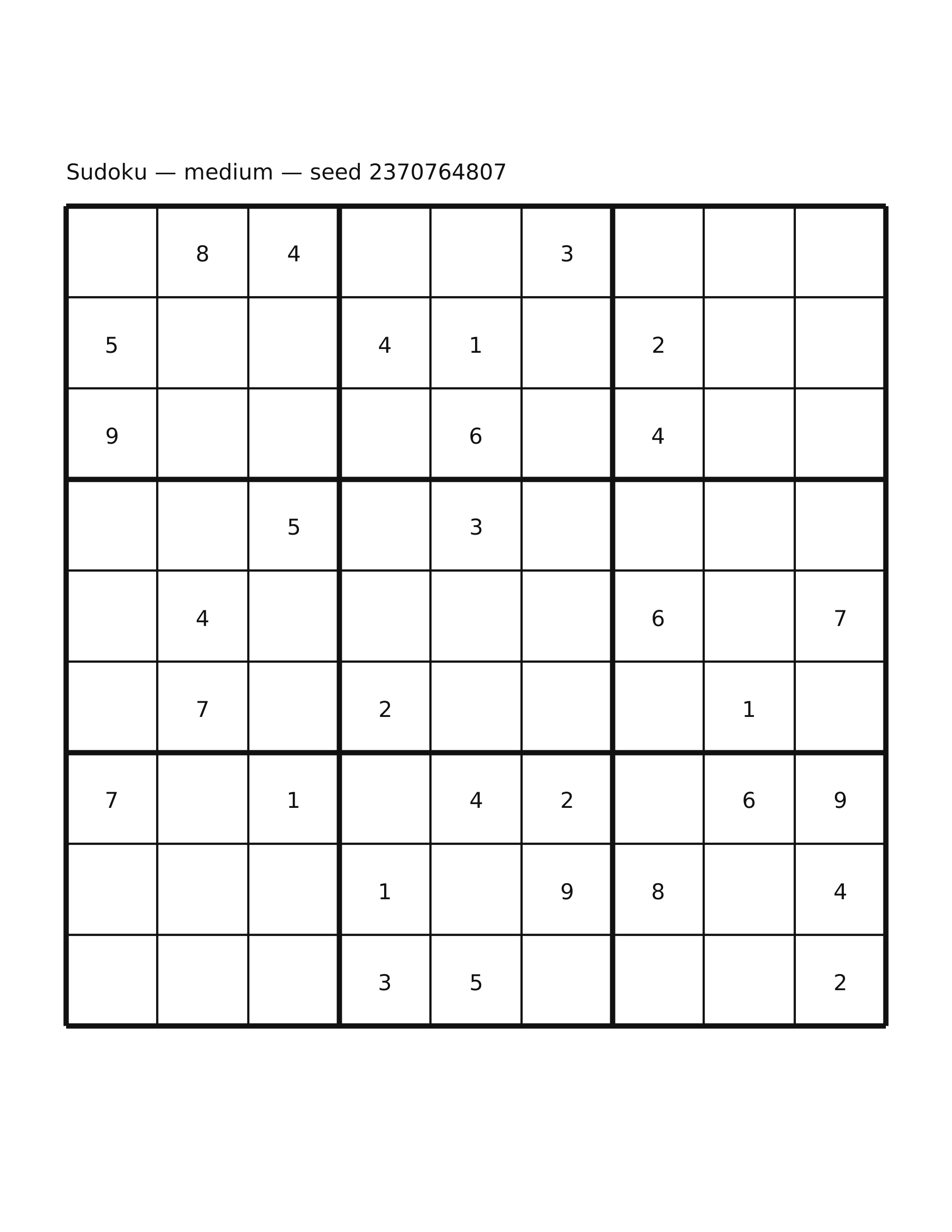 Sudoku — medium #17