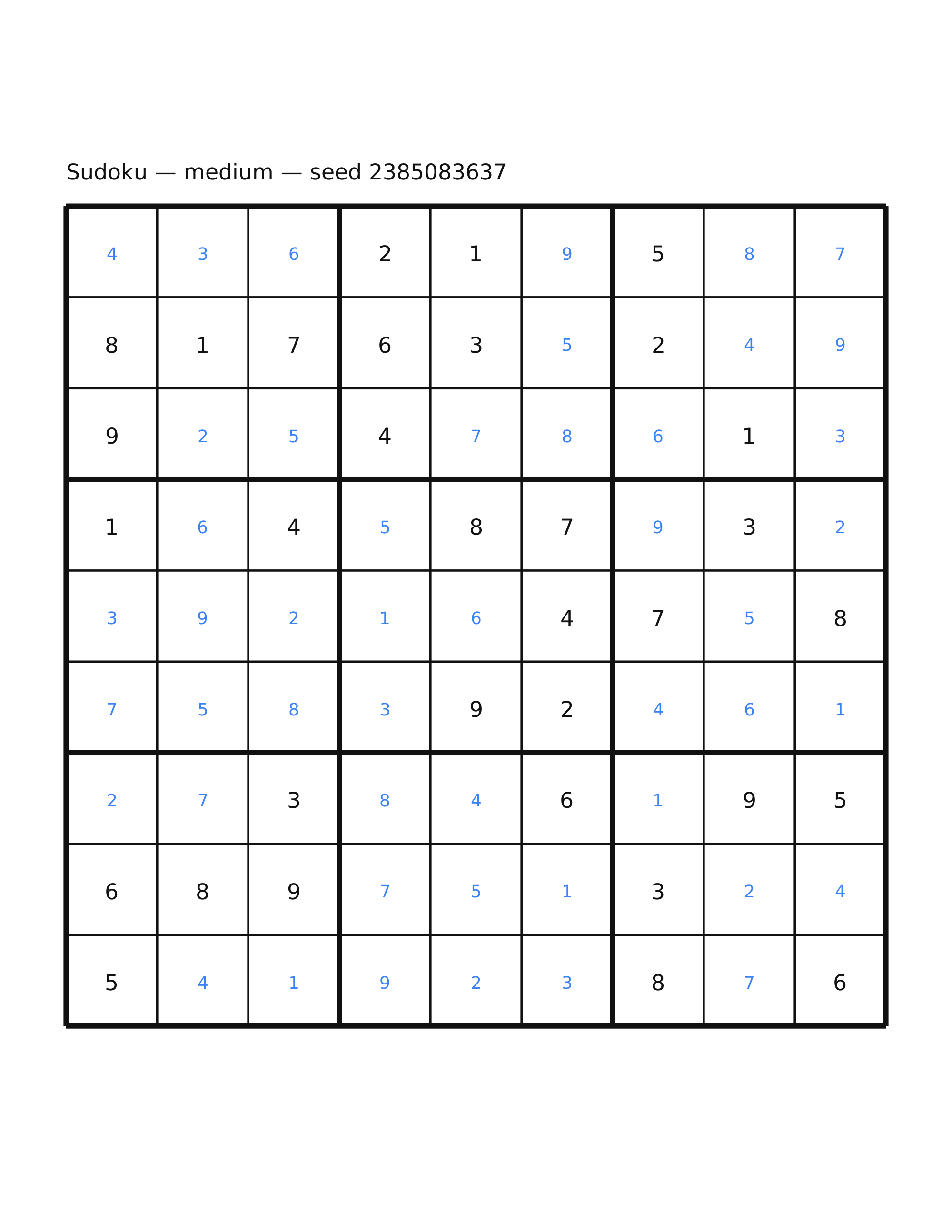 Sudoku — medium #47 — solution