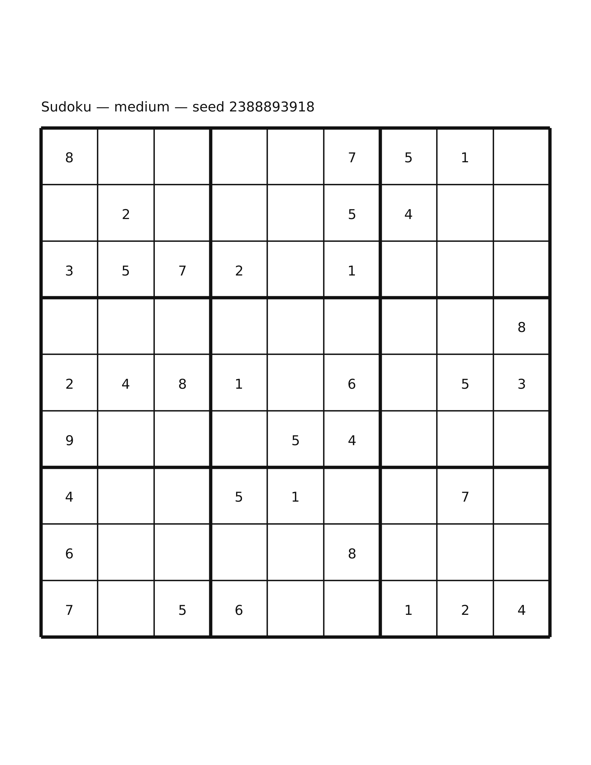 Sudoku — medium #16