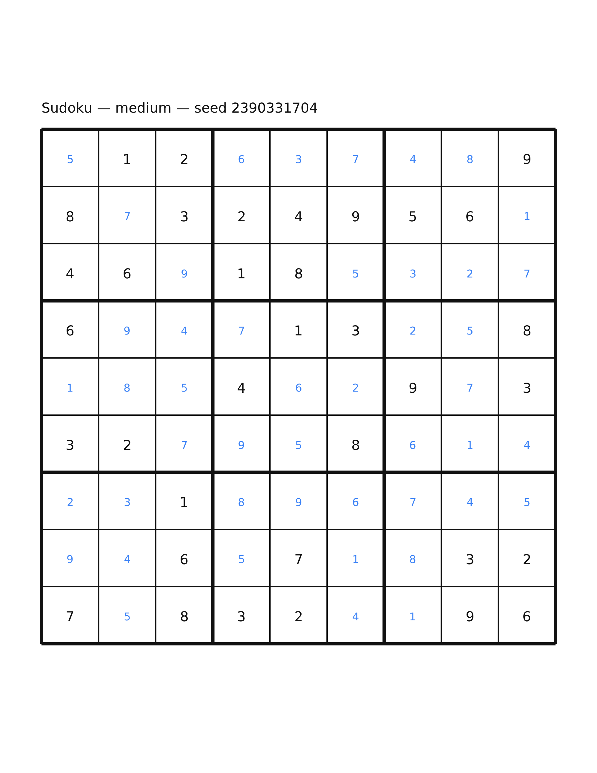 Sudoku — medium #56 — solution