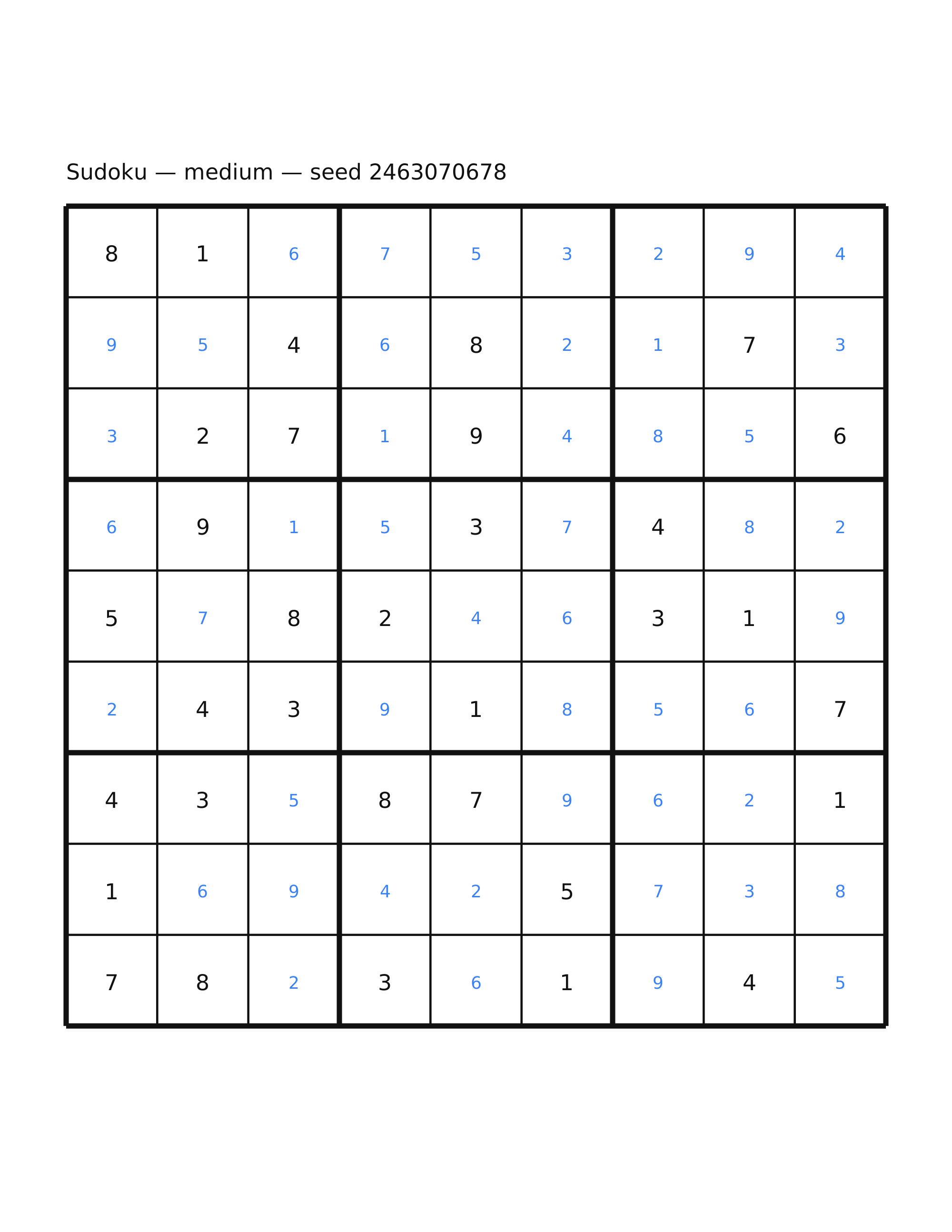 Sudoku — medium #48 — solution