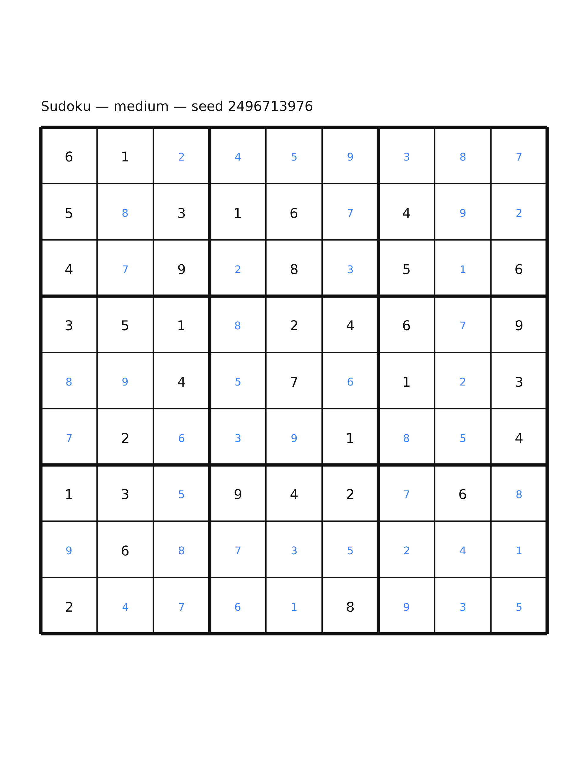 Sudoku — medium #35 — solution