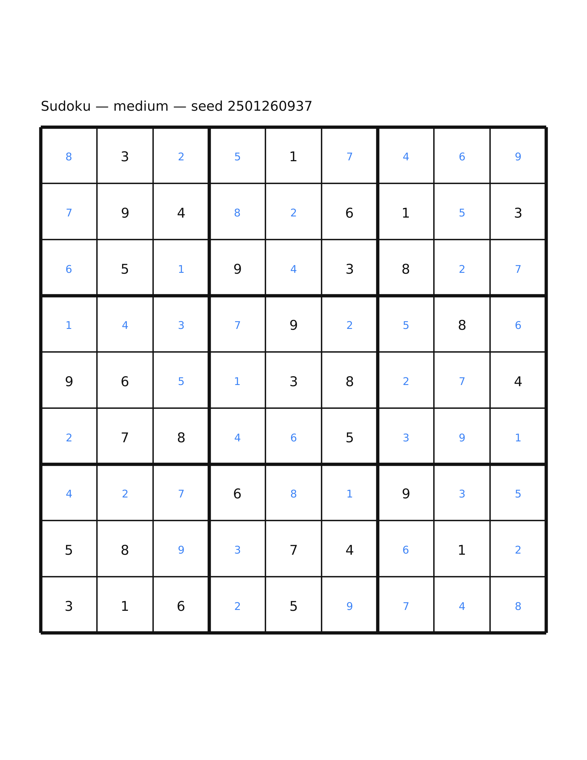 Sudoku — medium #57 — solution