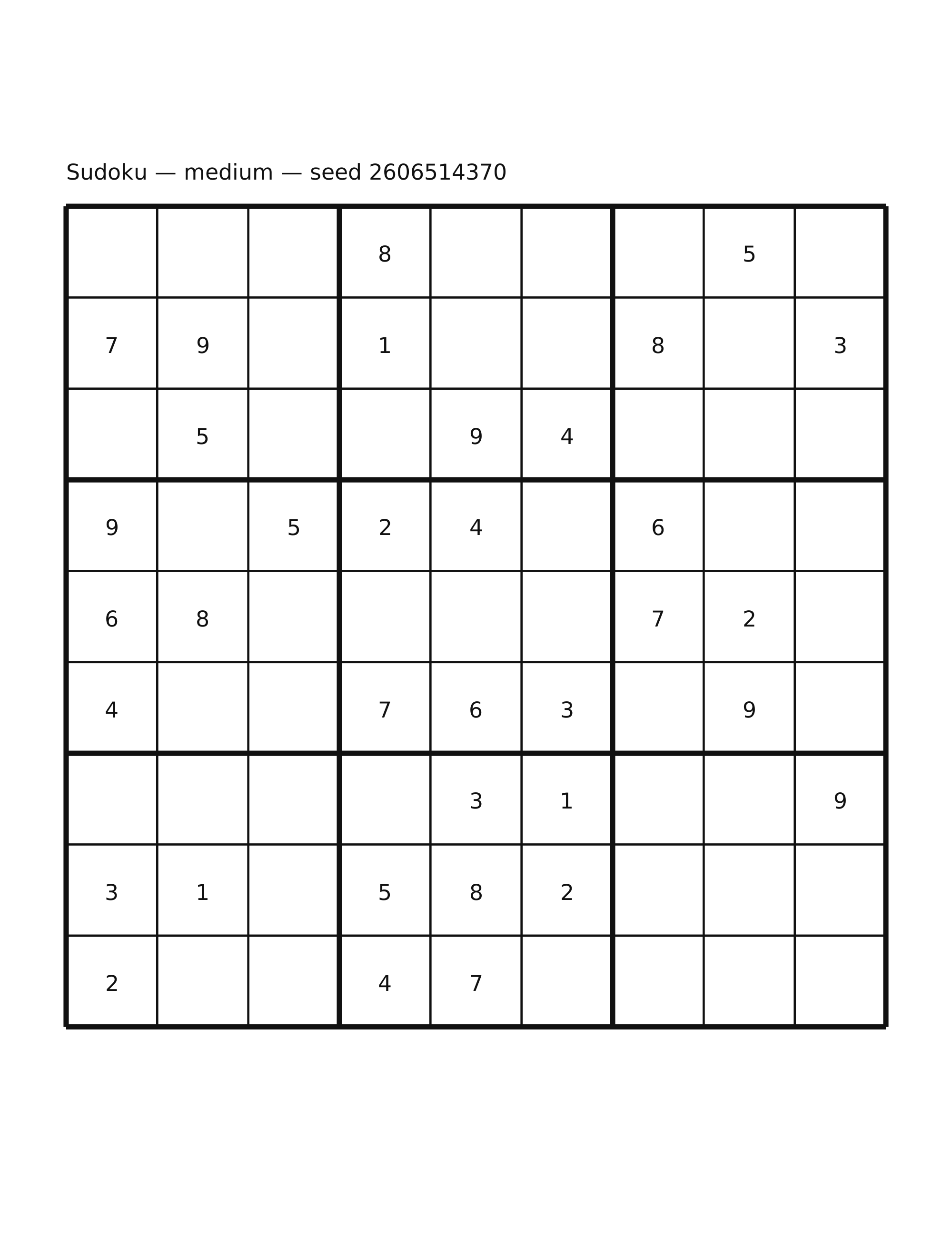 Sudoku — medium #38