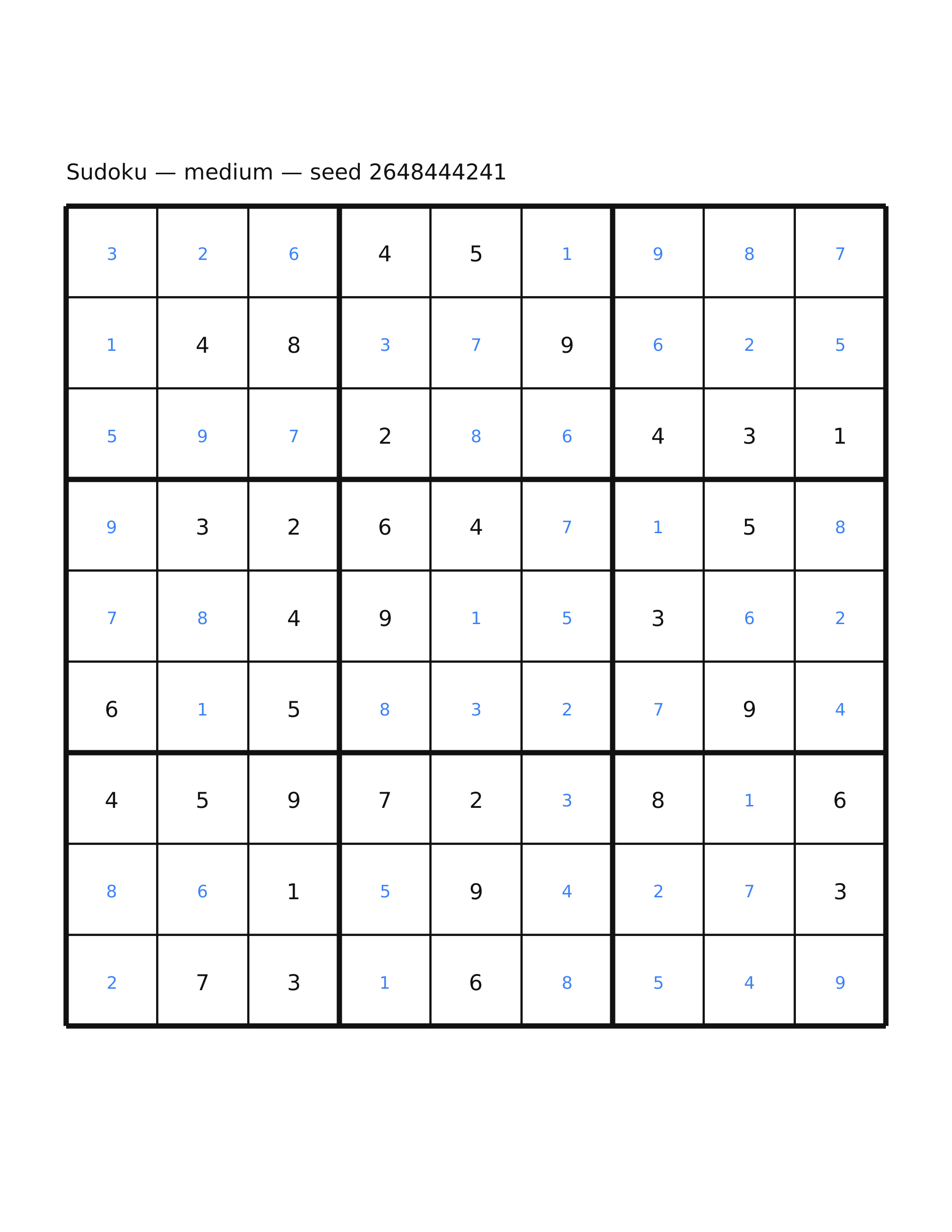 Sudoku — medium #37 — solution