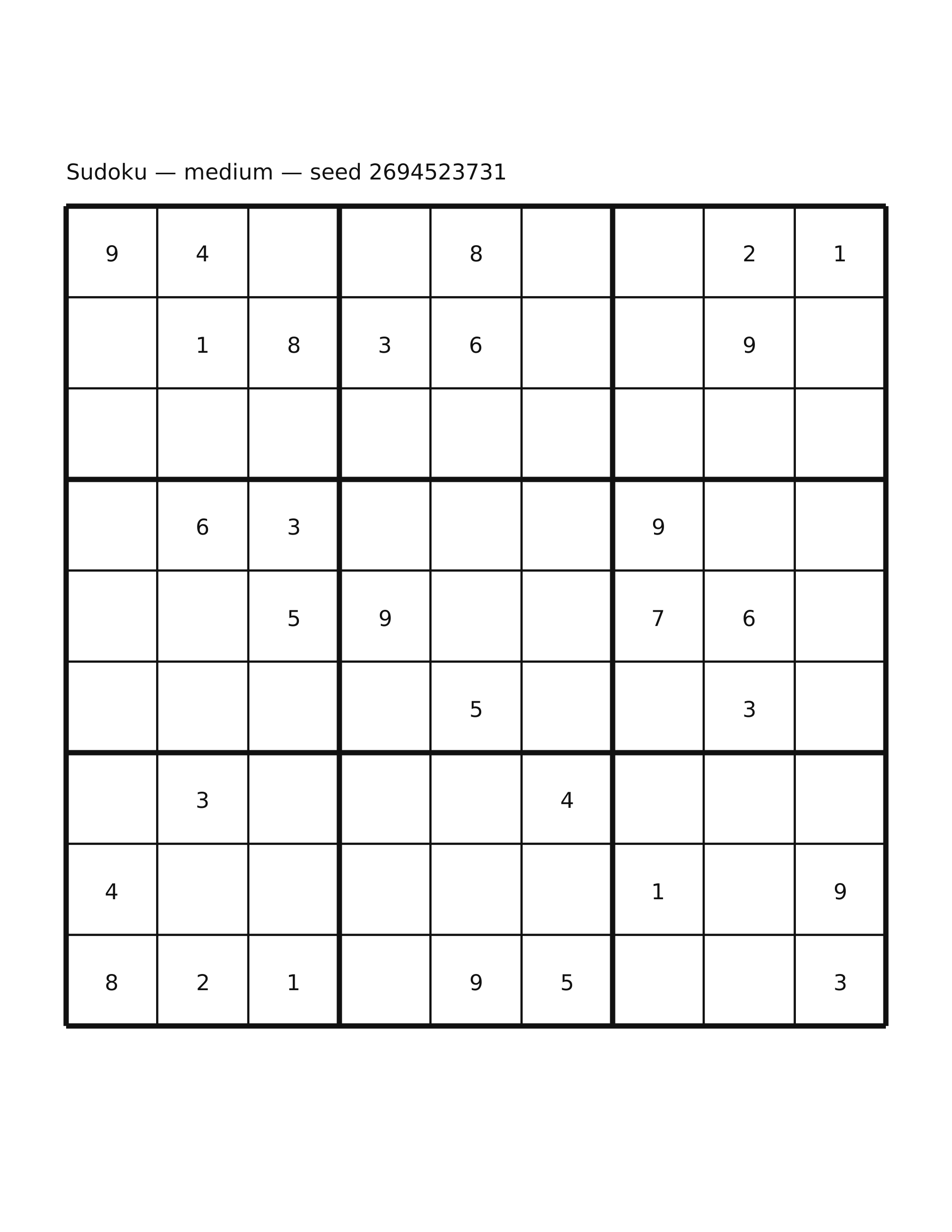 Sudoku — medium #31
