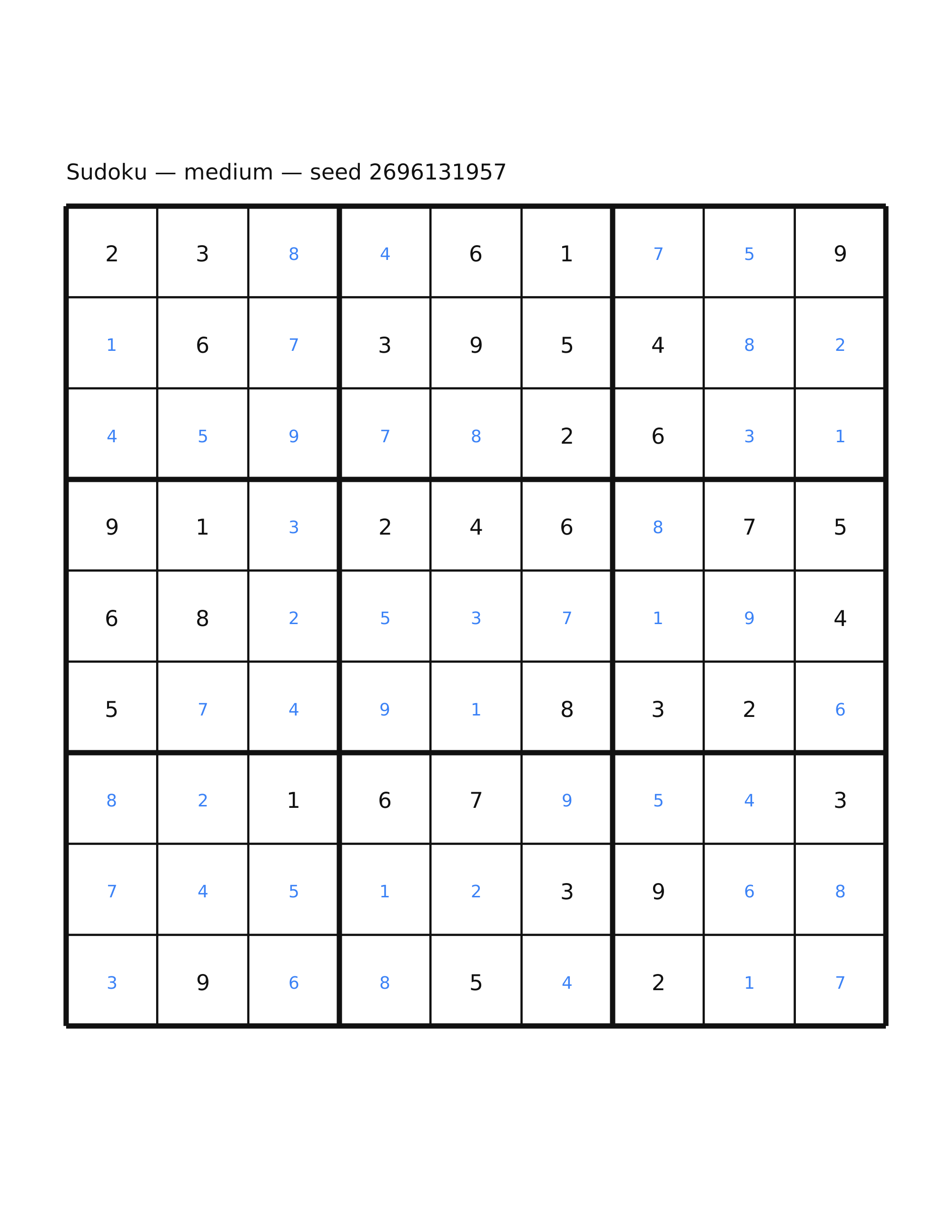 Sudoku — medium #25 — solution