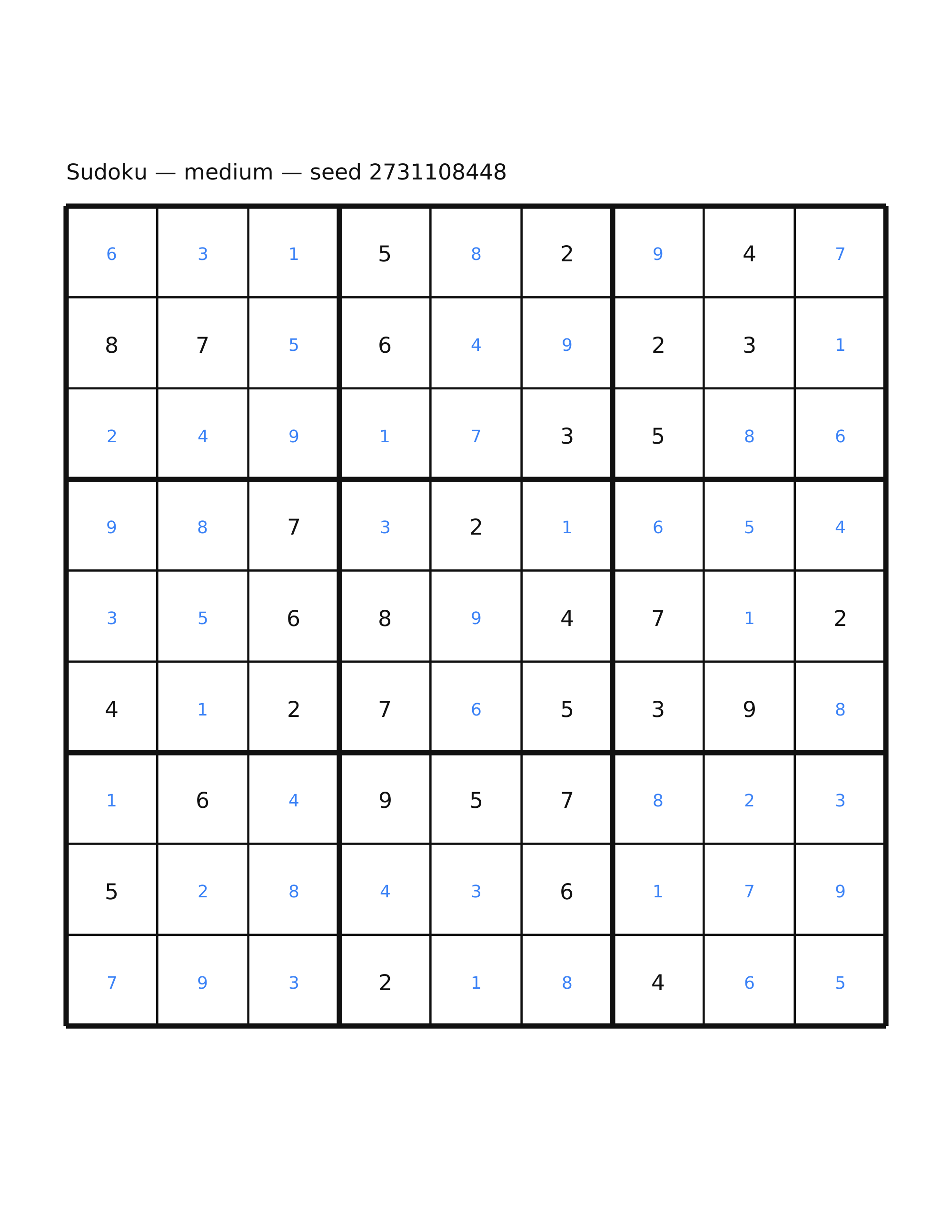 Sudoku — medium #44 — solution