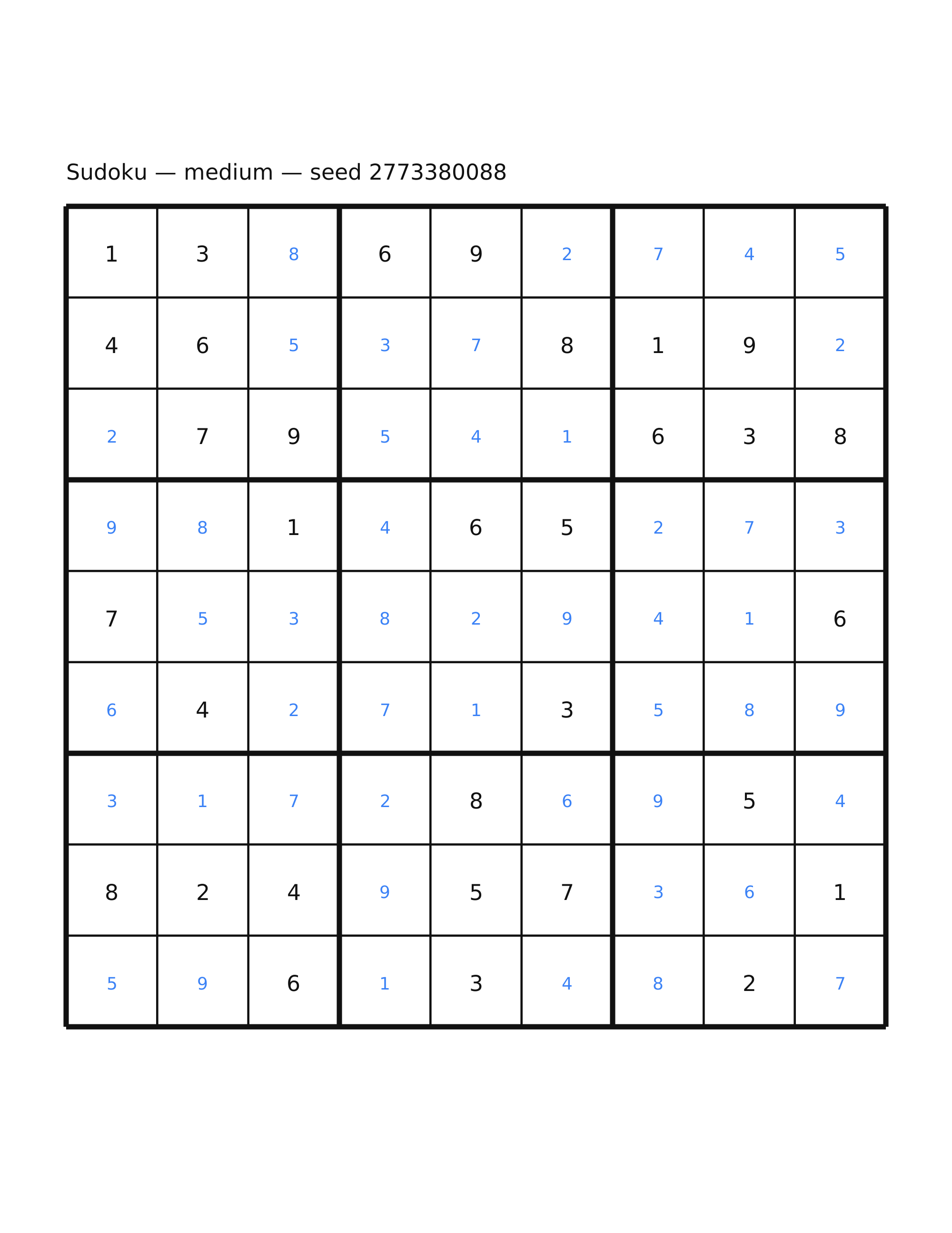 Sudoku — medium #33 — solution
