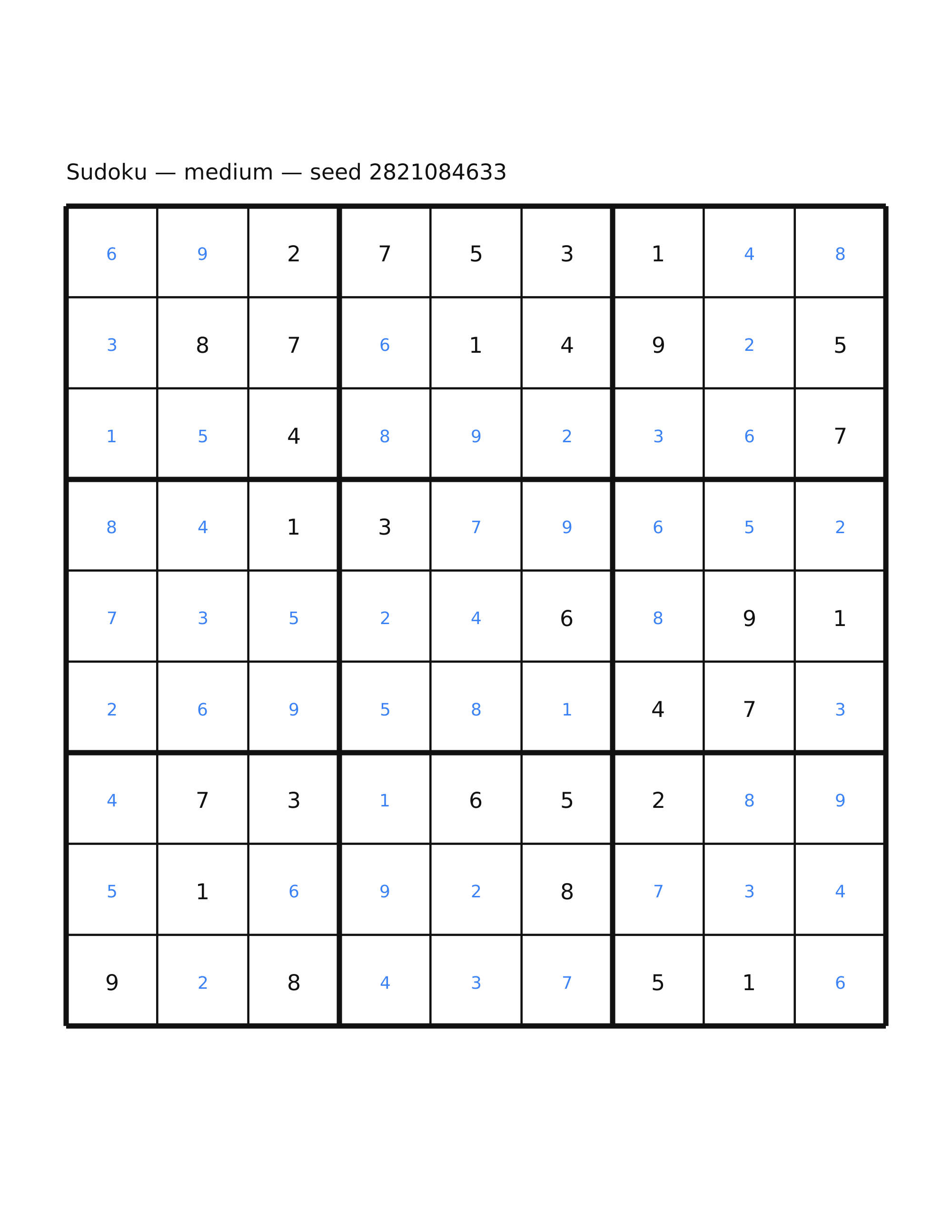 Sudoku — medium #29 — solution