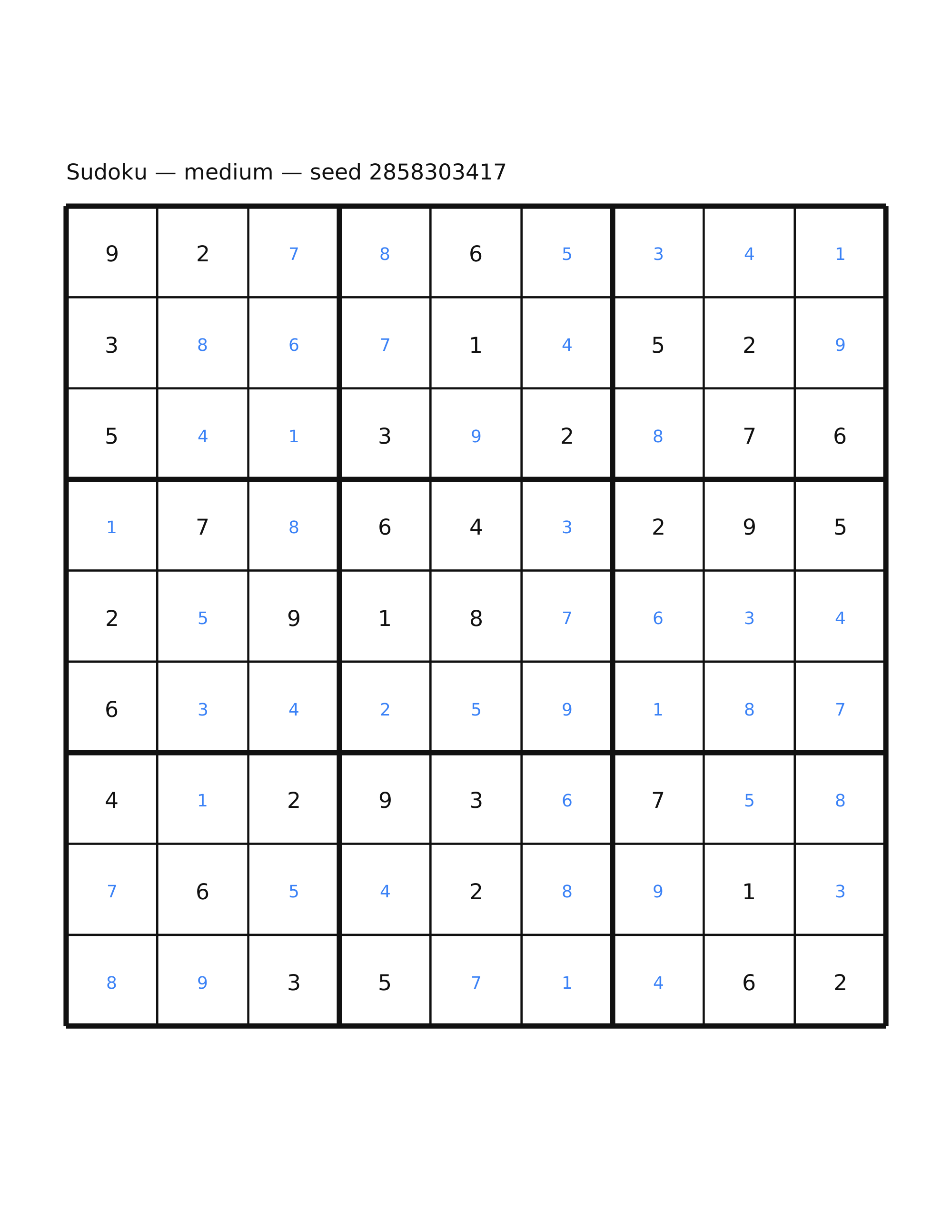 Sudoku — medium #42 — solution
