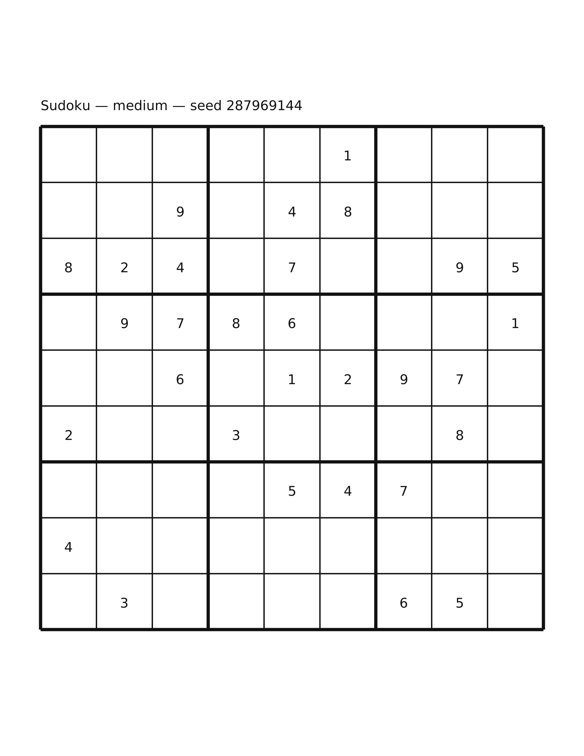 Sudoku — medium #13