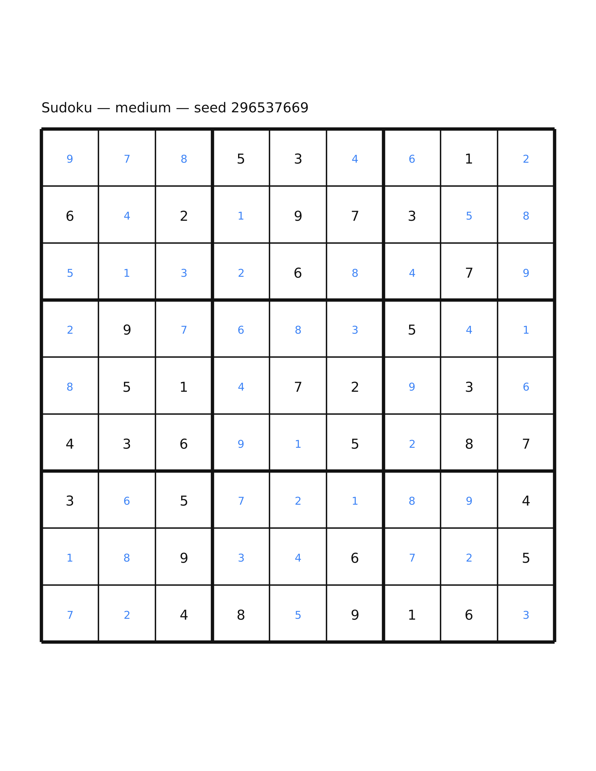 Sudoku — medium #17 — solution