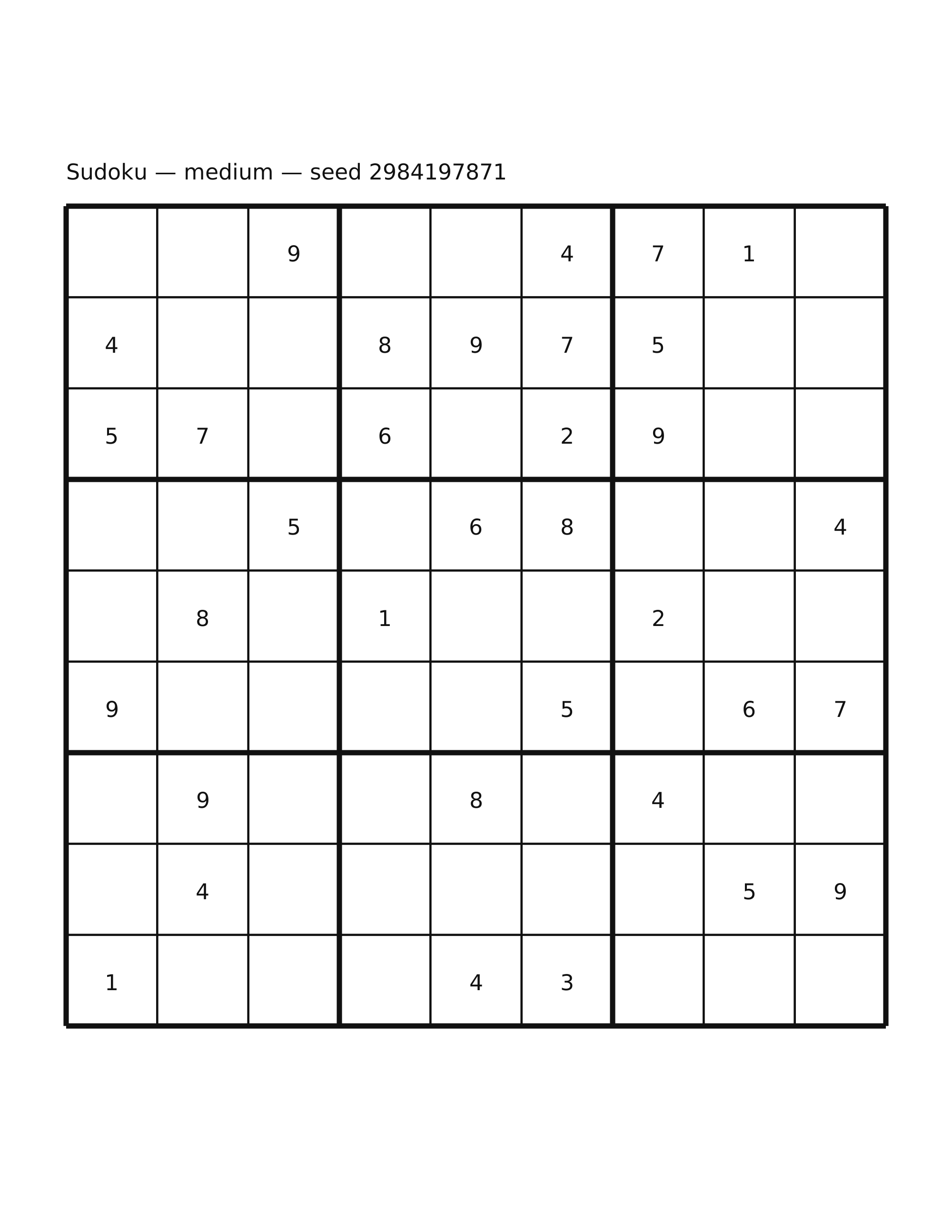Sudoku — medium #20