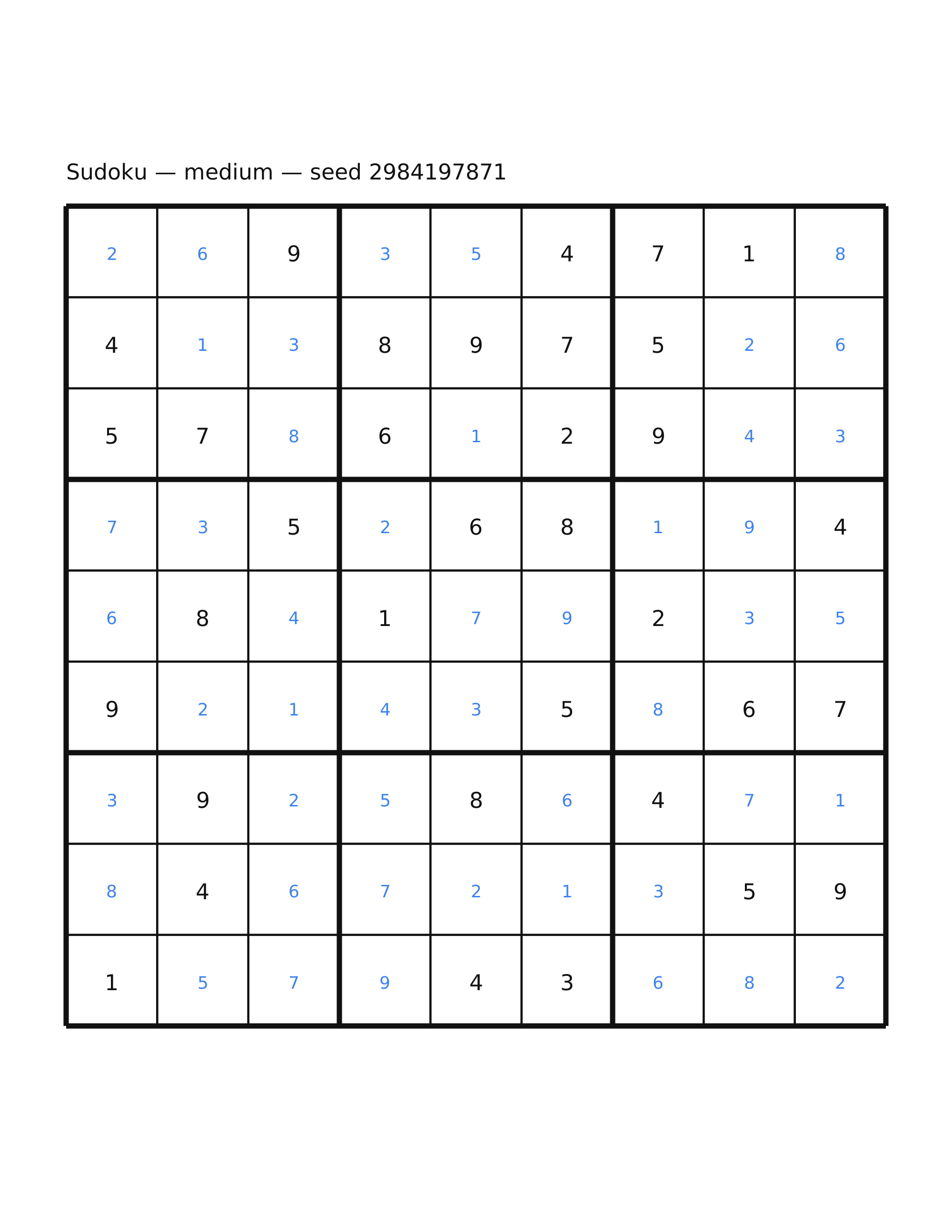 Sudoku — medium #20 — solution