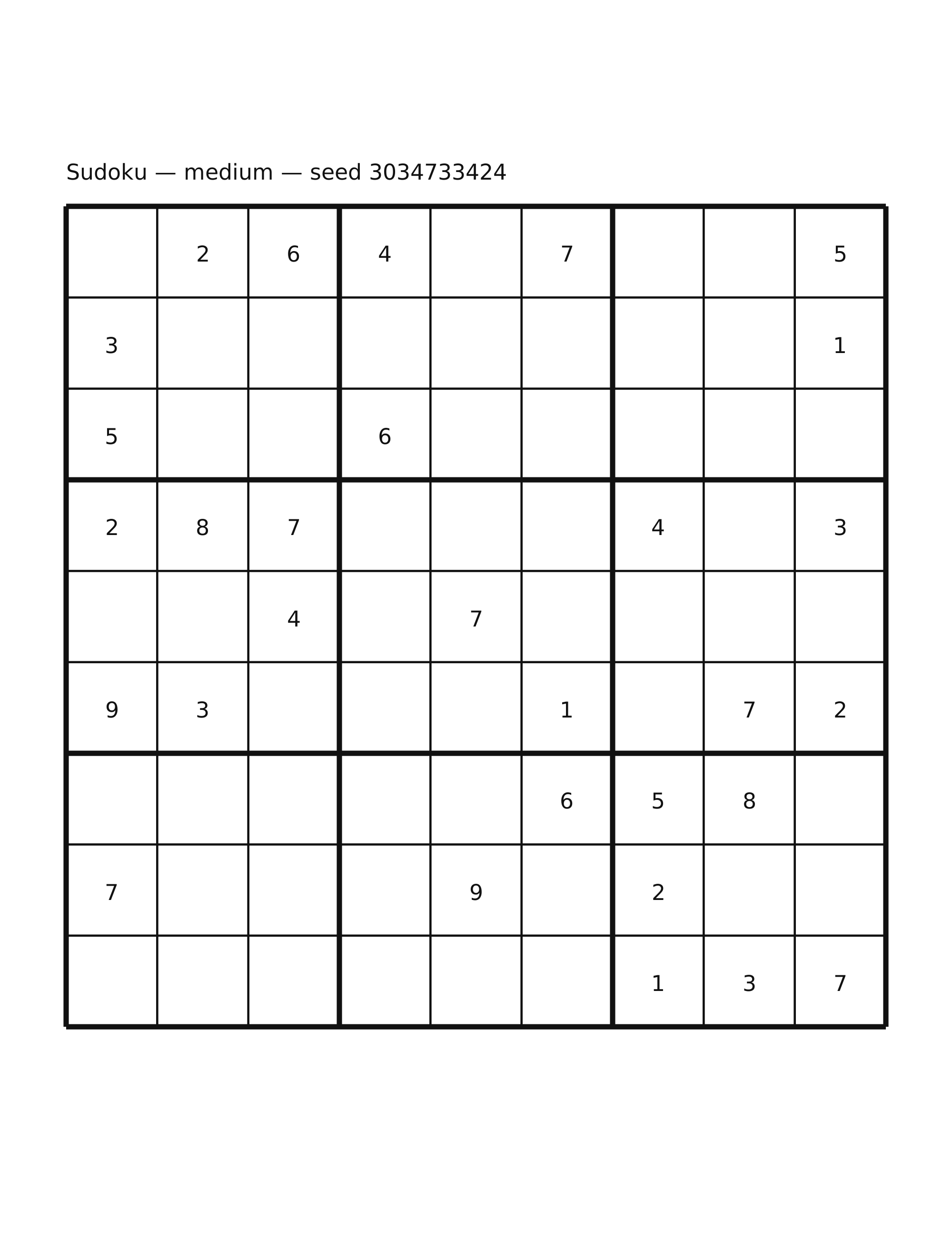 Sudoku — medium #13