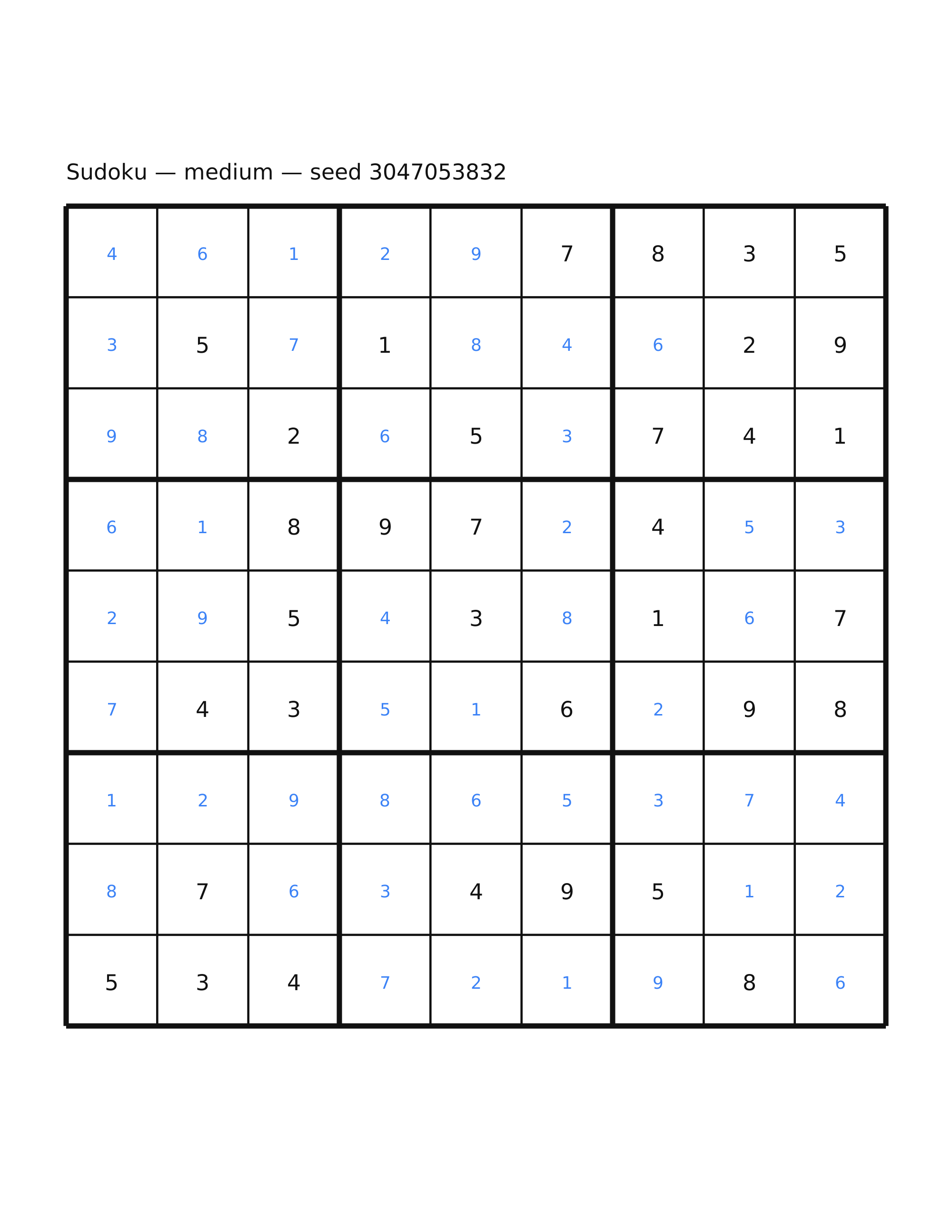Sudoku — medium #48 — solution