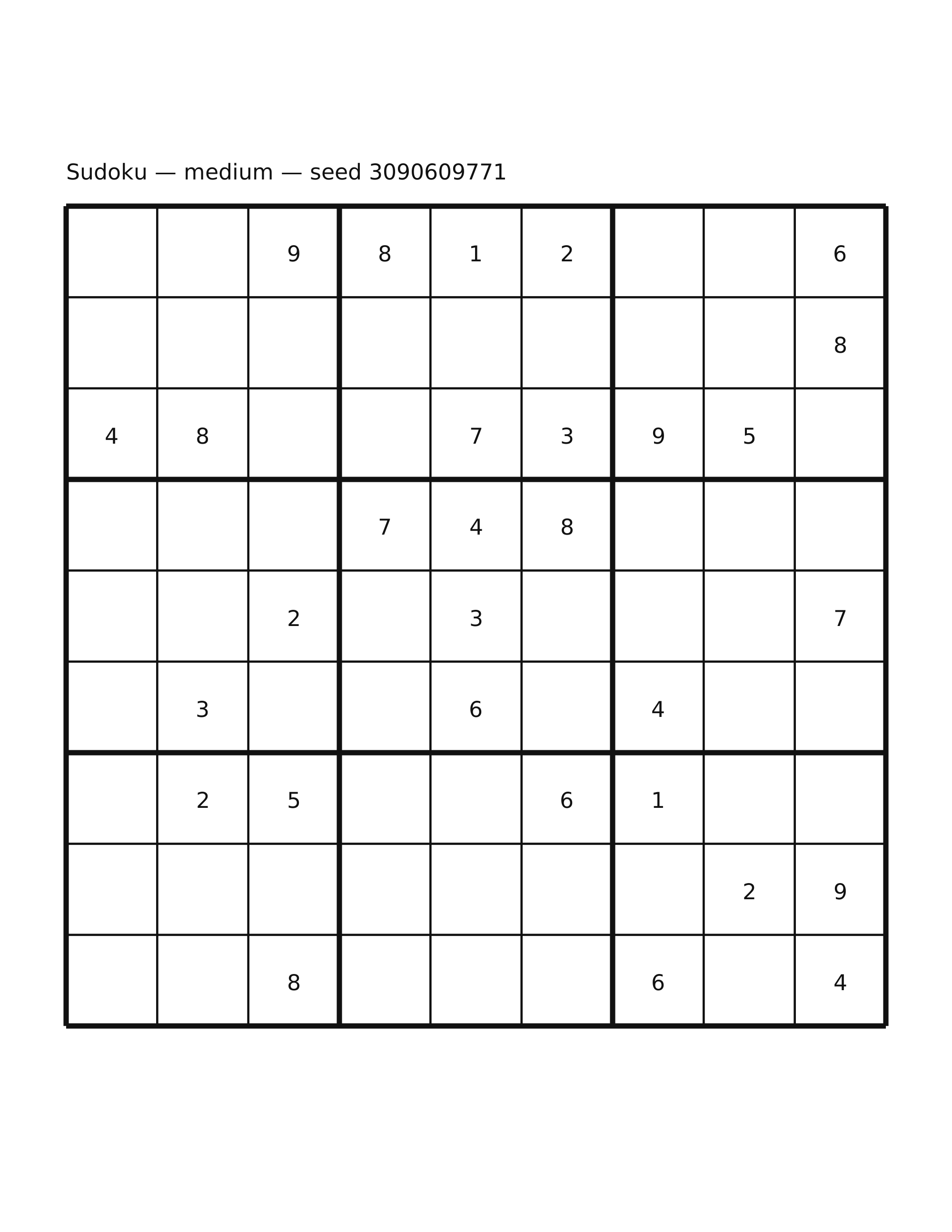 Sudoku — medium #9