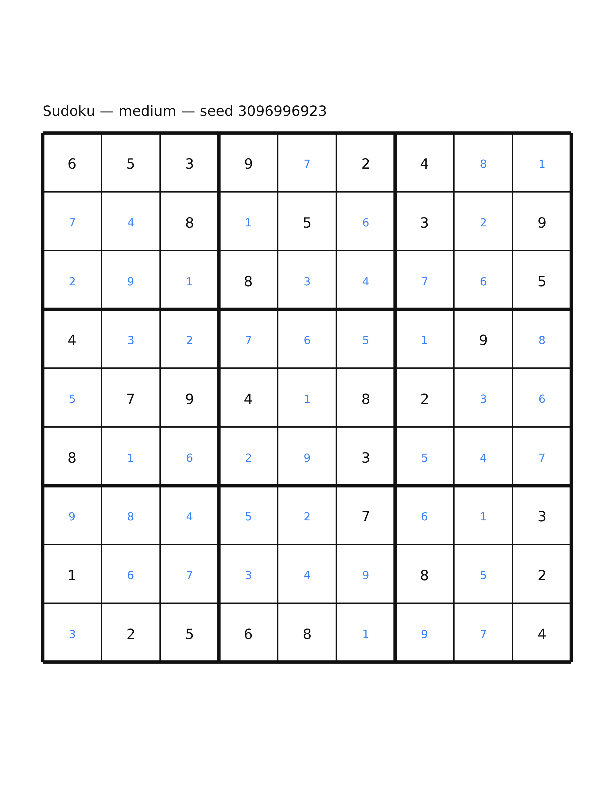 Sudoku — medium #49 — solution