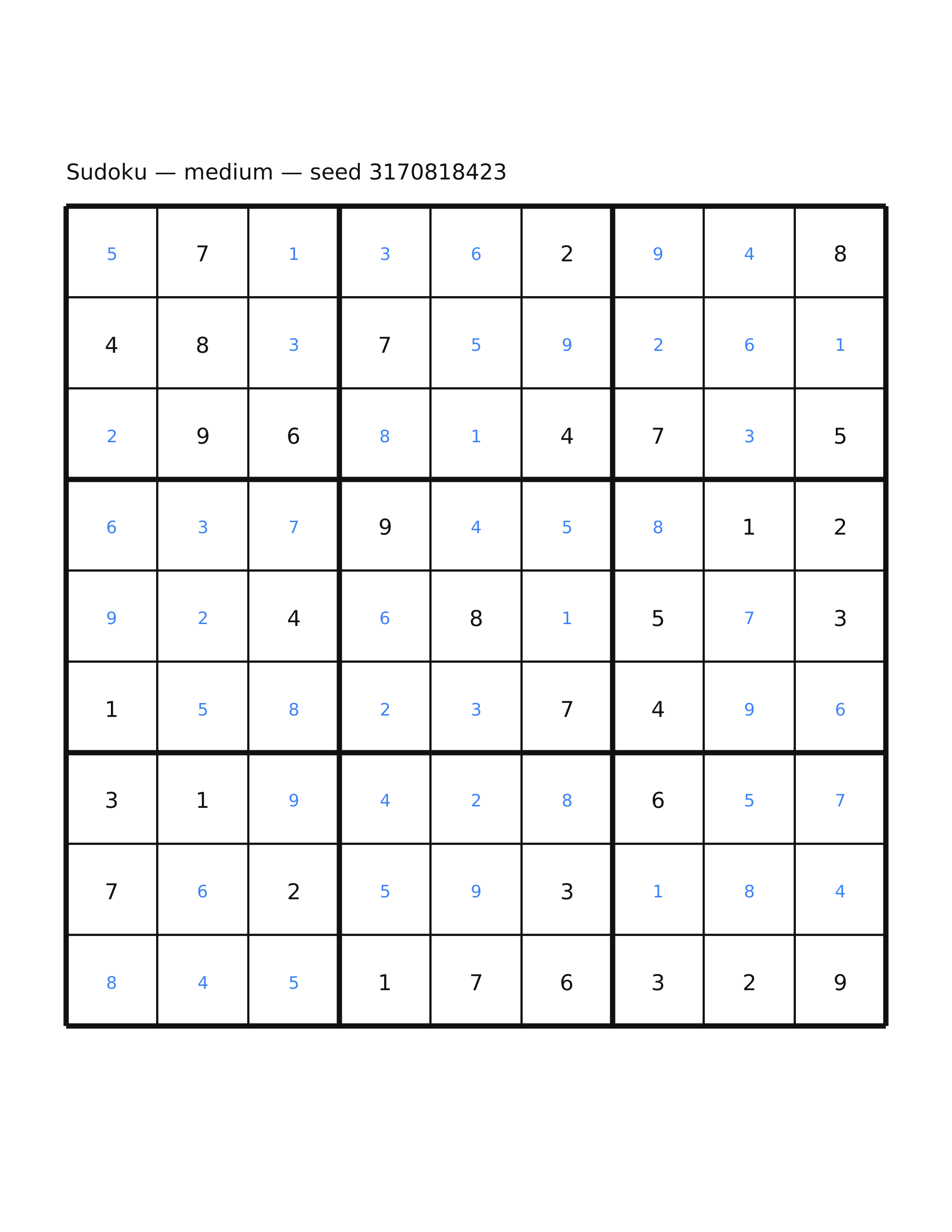 Sudoku — medium #36 — solution