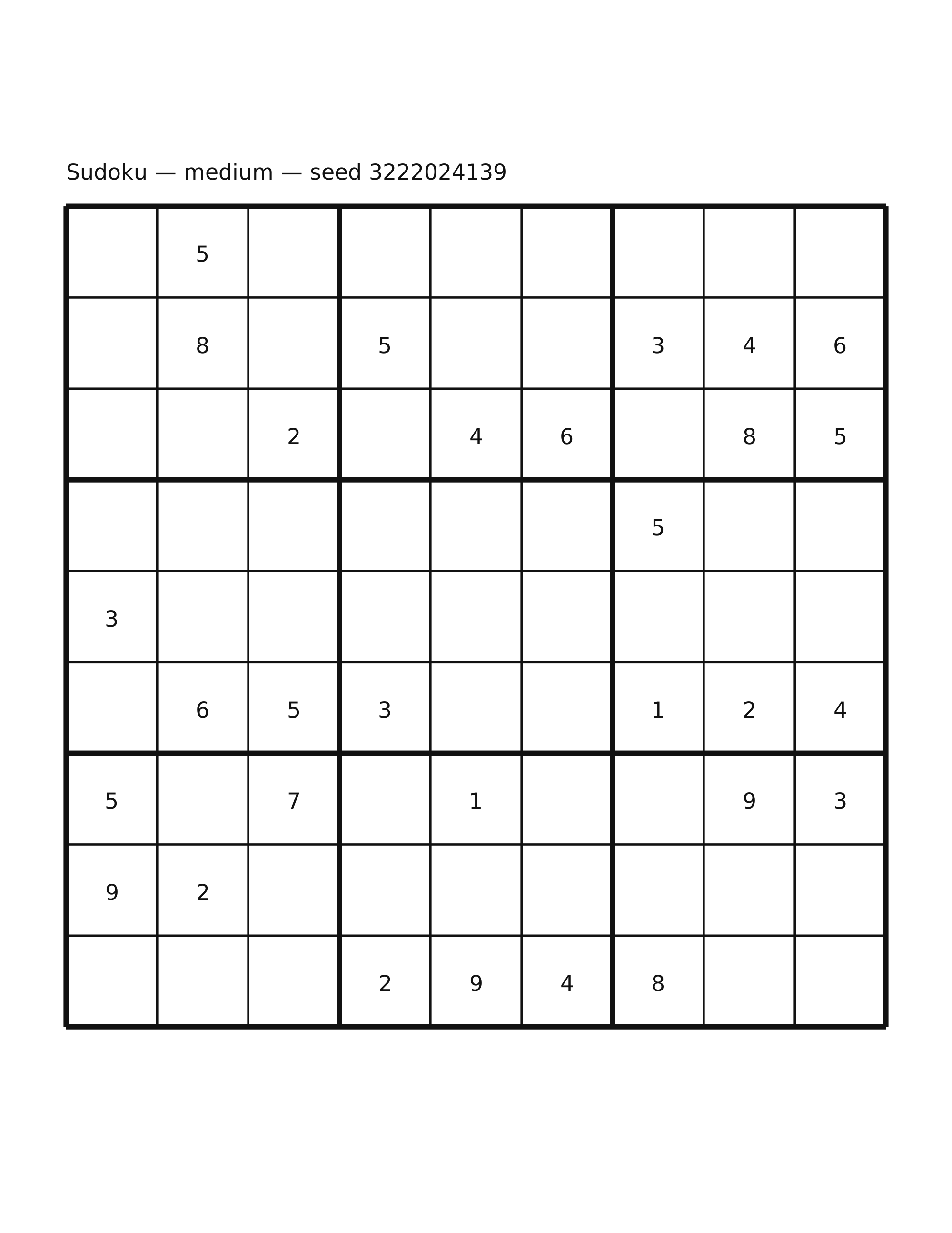 Sudoku — medium #52