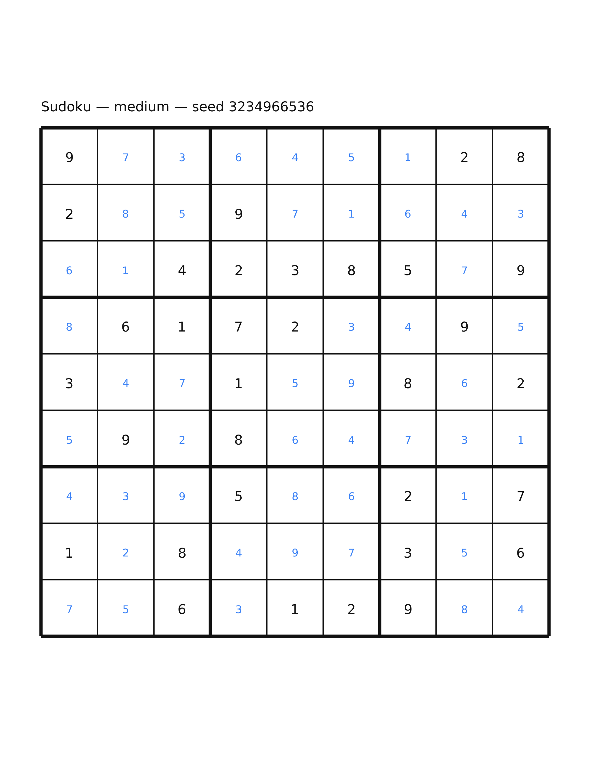 Sudoku — medium #50 — solution