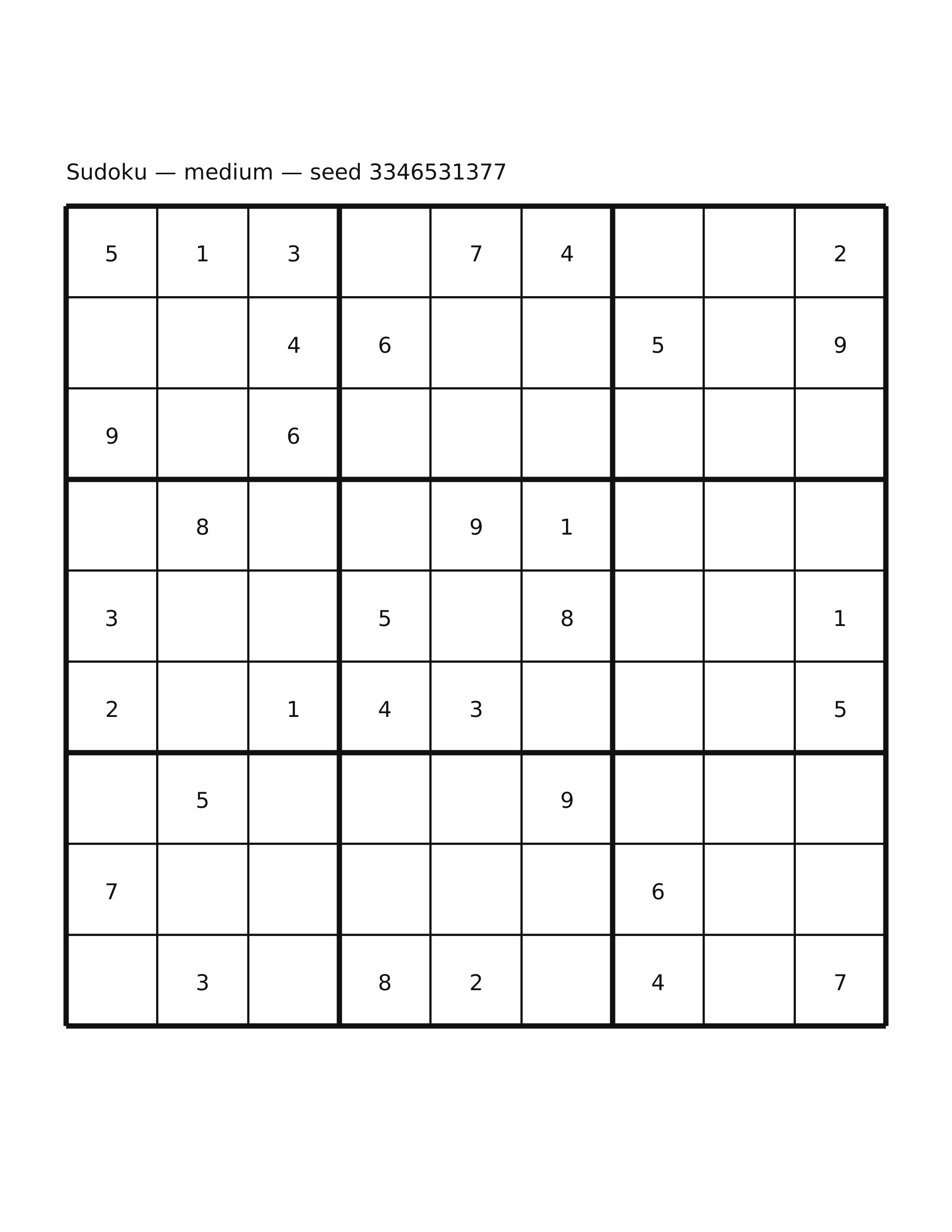 Sudoku — medium #55