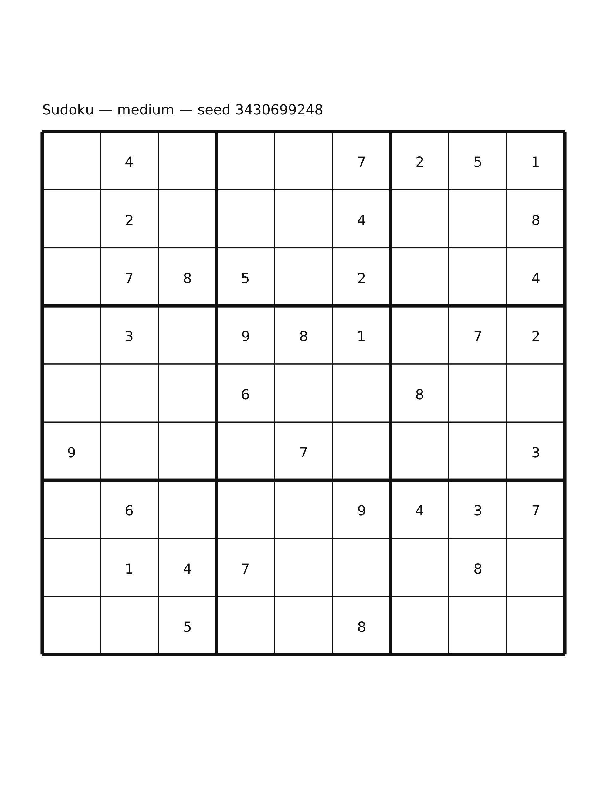 Sudoku — medium #39