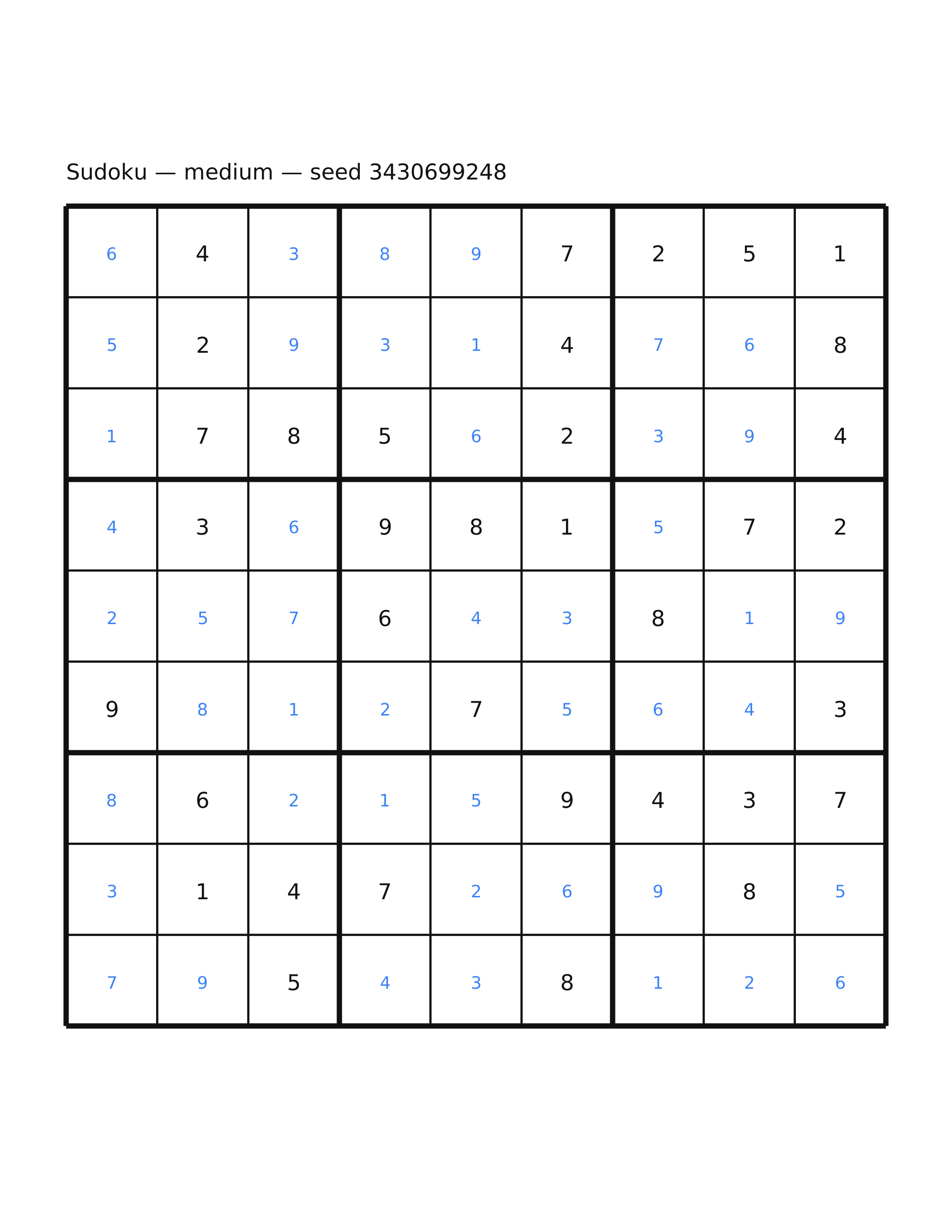 Sudoku — medium #39 — solution