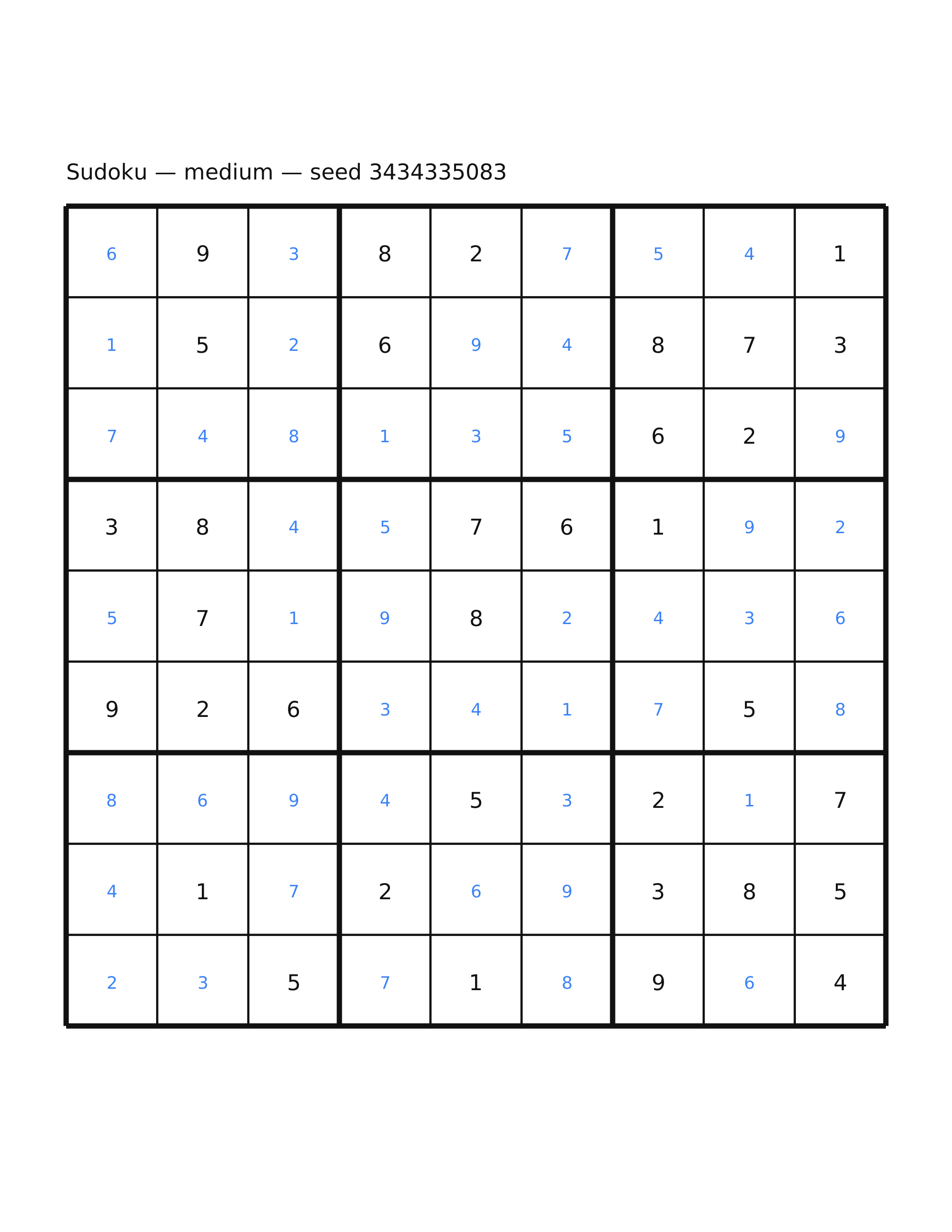 Sudoku — medium #50 — solution